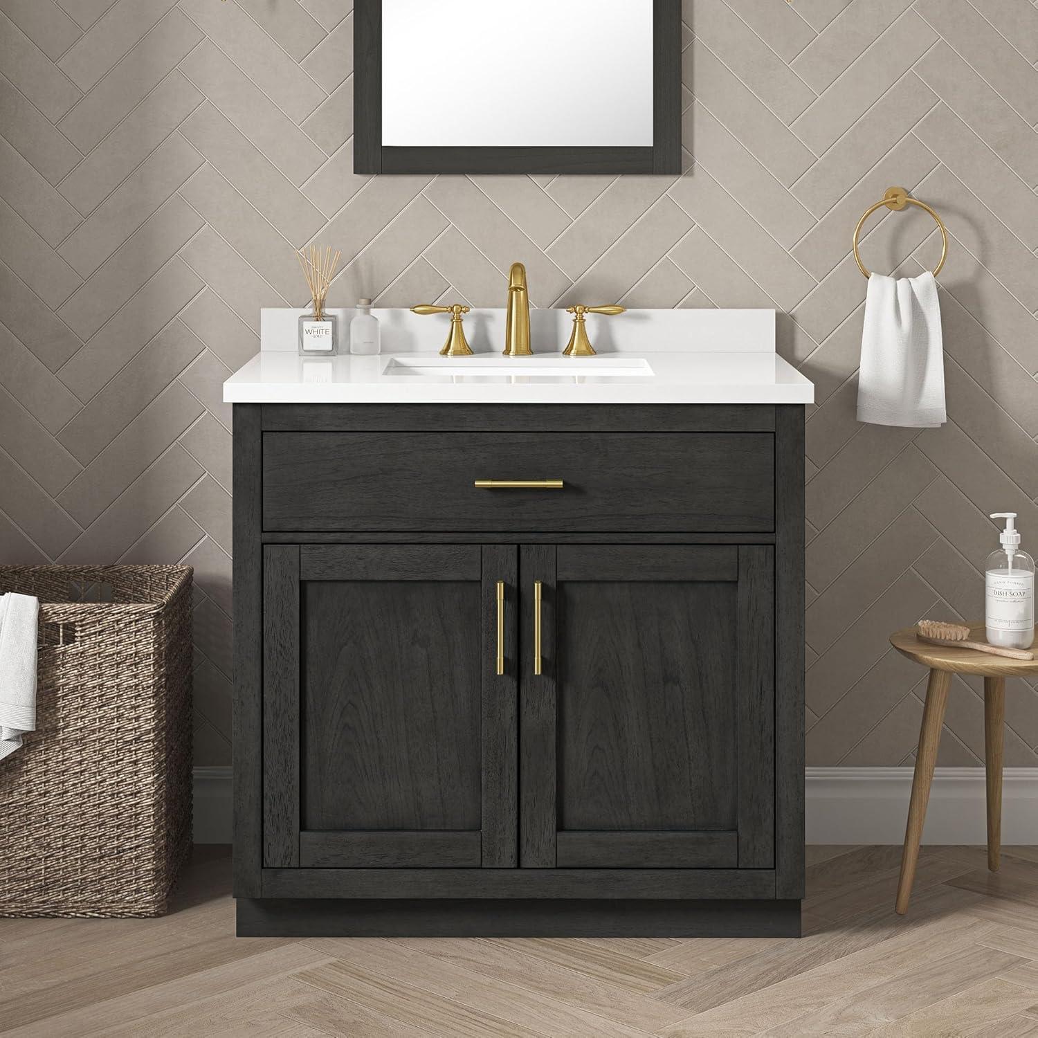 OVE Decors Bailey Single Bathroom Vanity with Premium Countertop