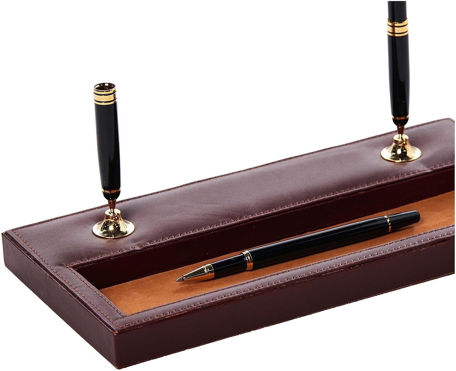 Dacasso Leather Desk Organizer Set