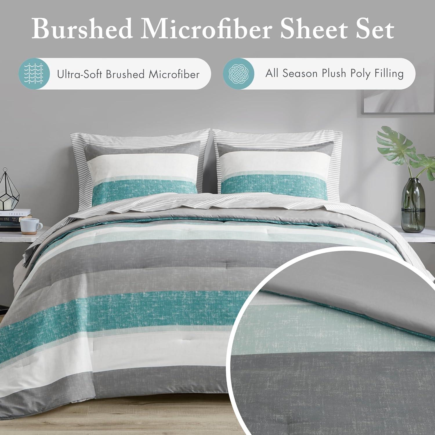 Madison Park Essentials Jaxon Comforter Set with Bed Sheets