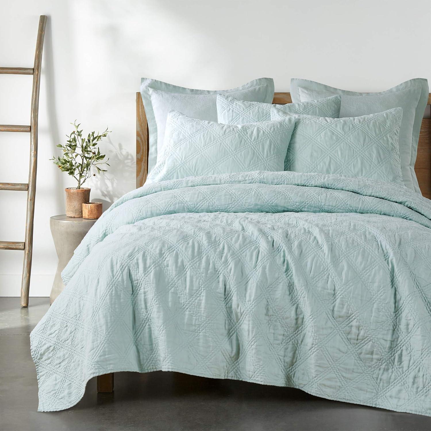 Linen Front/Cotton Back Quilt - Levtex Home