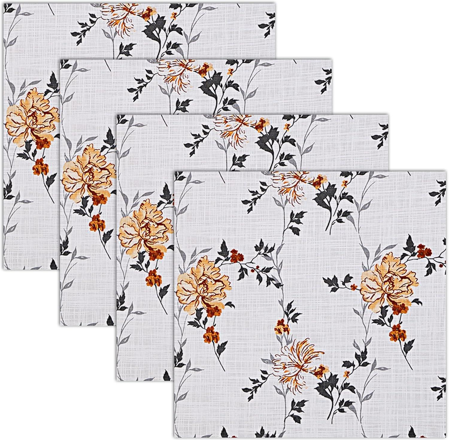 100% Cotton Floral Square Napkin