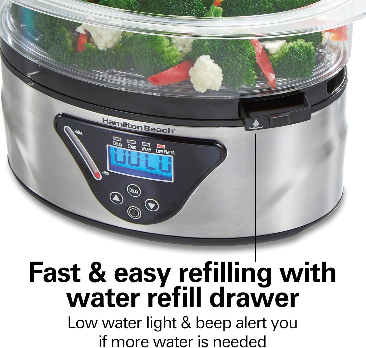 Hamilton Beach 5.5 Quart Digital Steamer