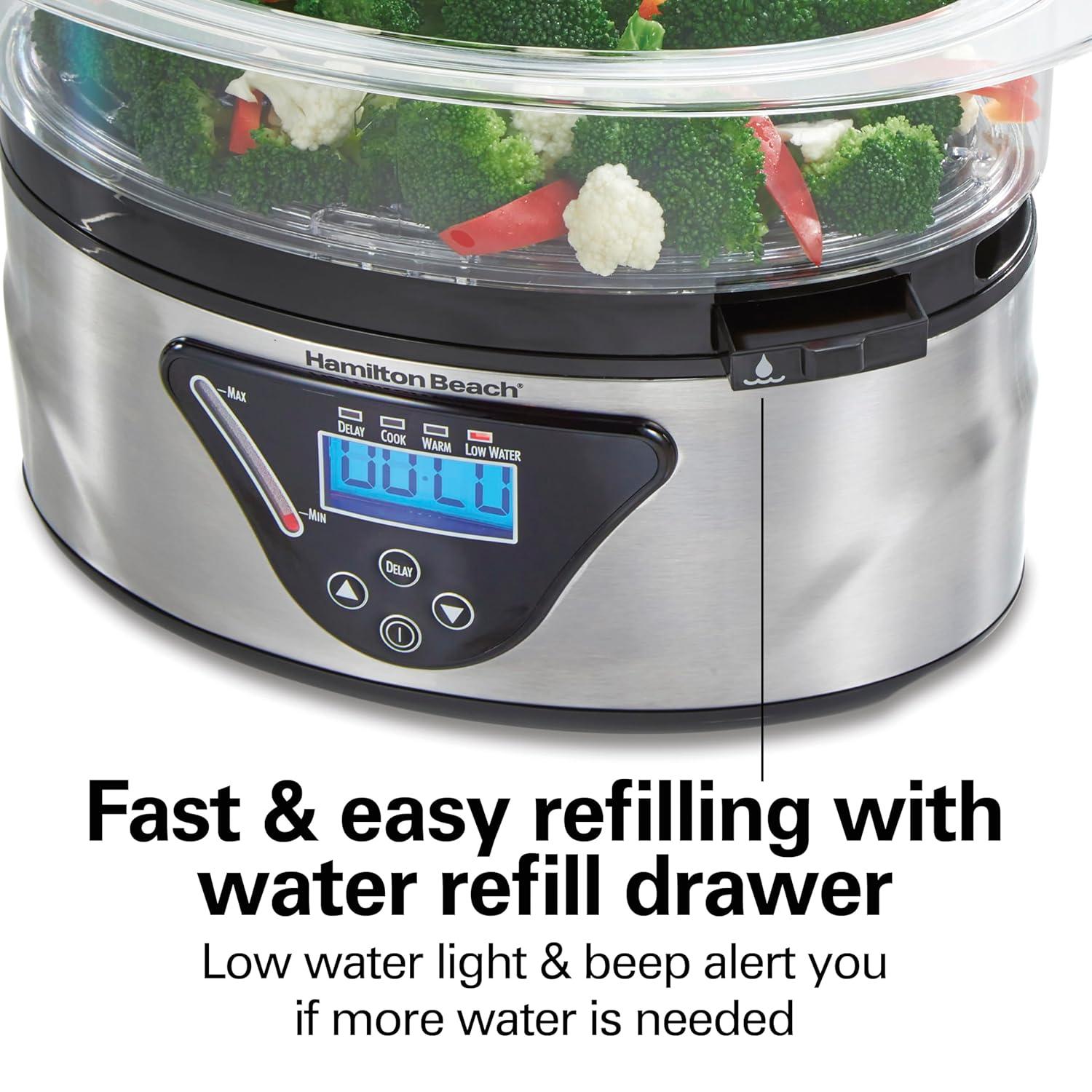 Hamilton Beach 5.5 Quart Digital Steamer