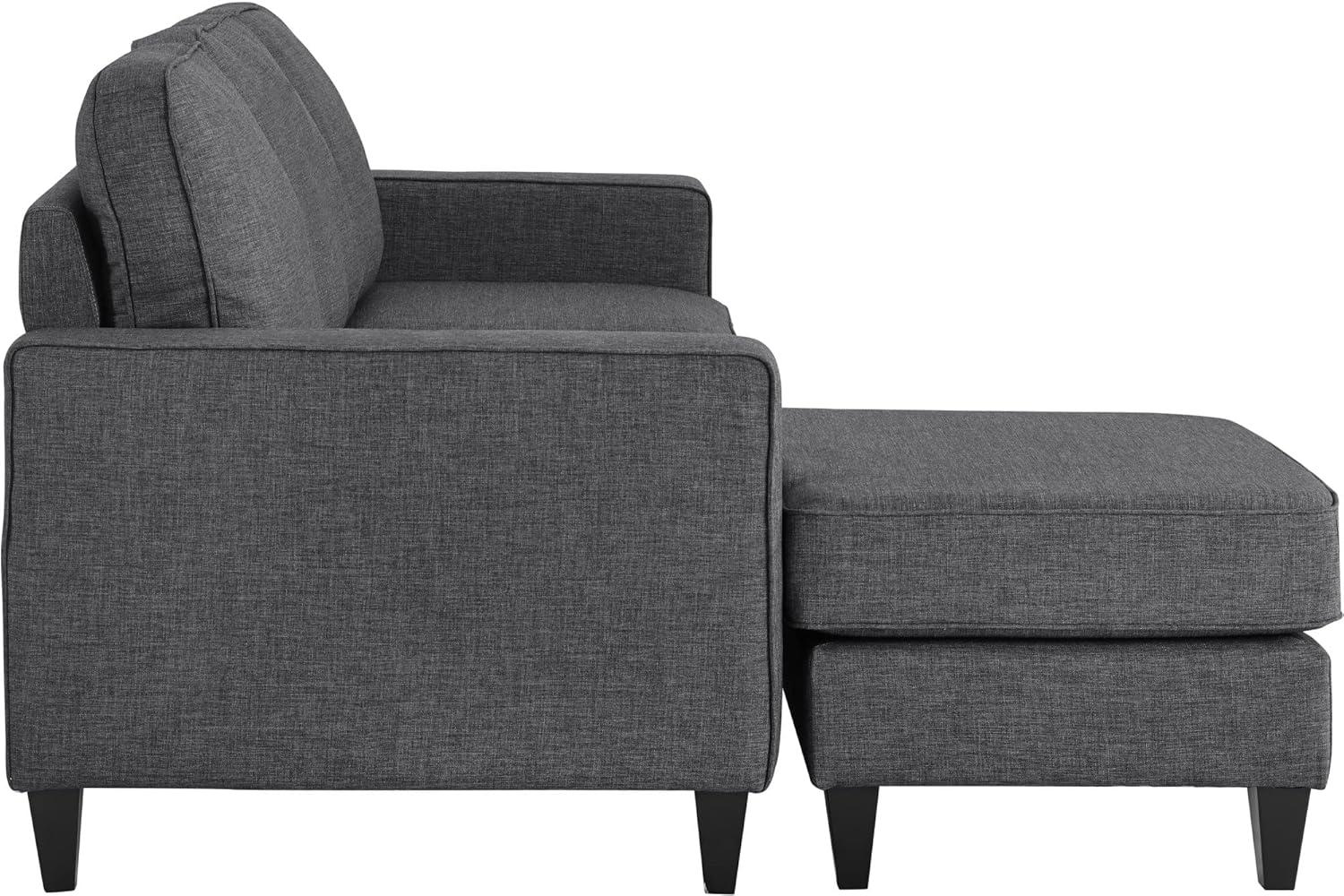 Serta Harmon Upholstered Reversible Sectional Sofa and Chaise
