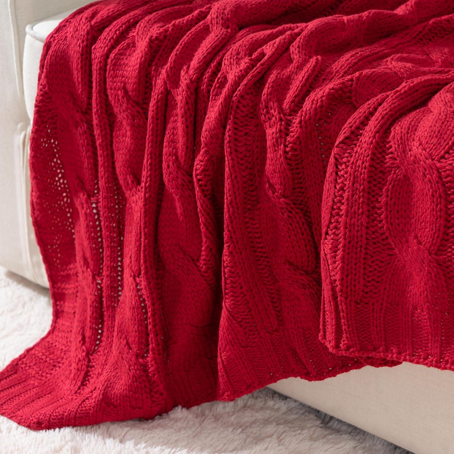 Soft Knitted Knitted Throw Blanket