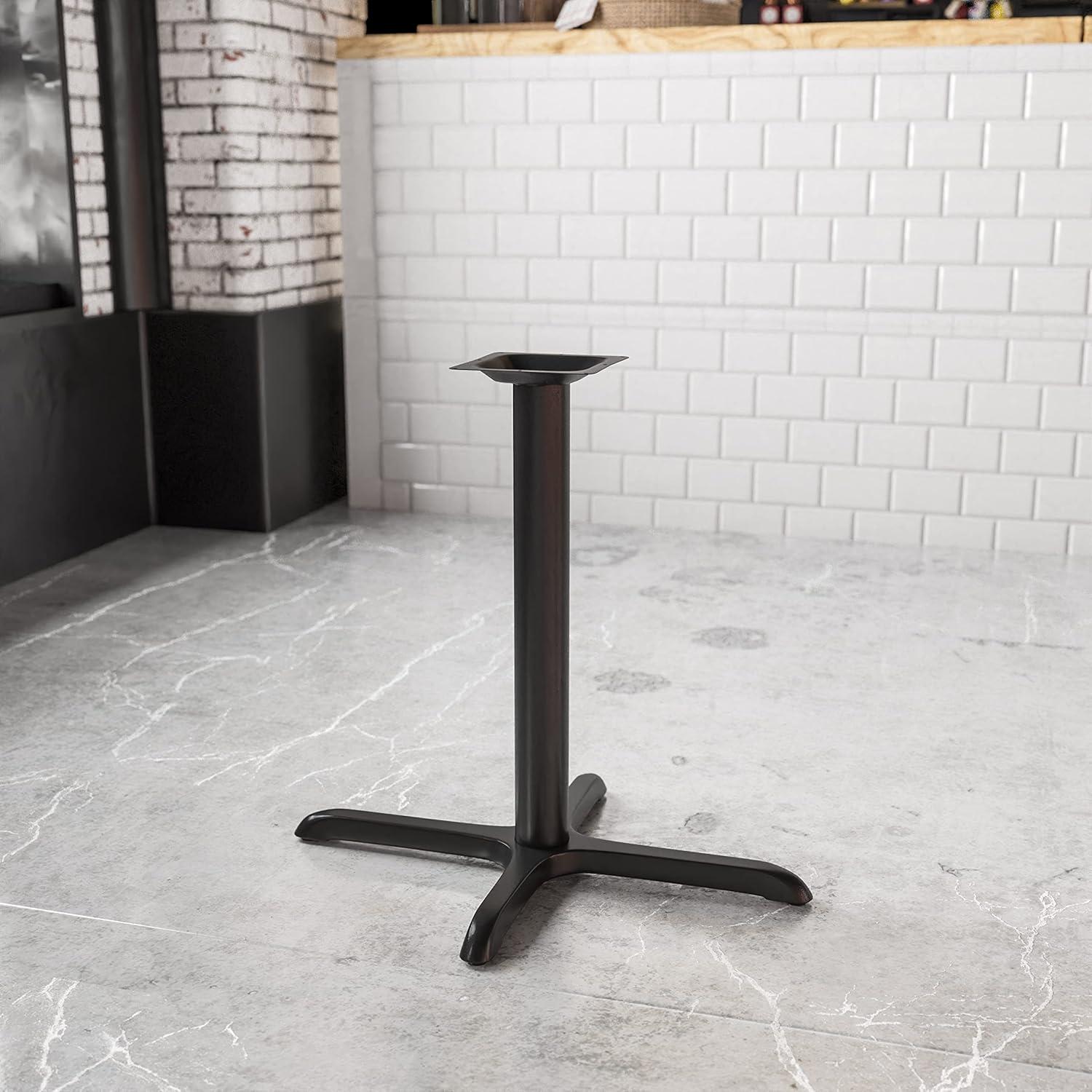 Flash Furniture Beverly Restaurant Table X-Base with 3" Dia. Table Height Column