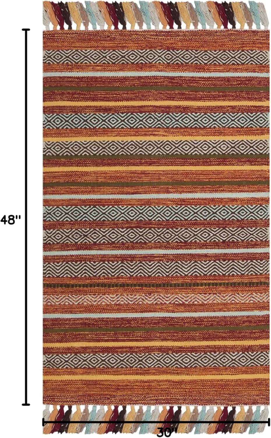Montauk MTK901 Hand Woven Indoor Area Rug - Rust/Multi - 8'x10' - Safavieh.