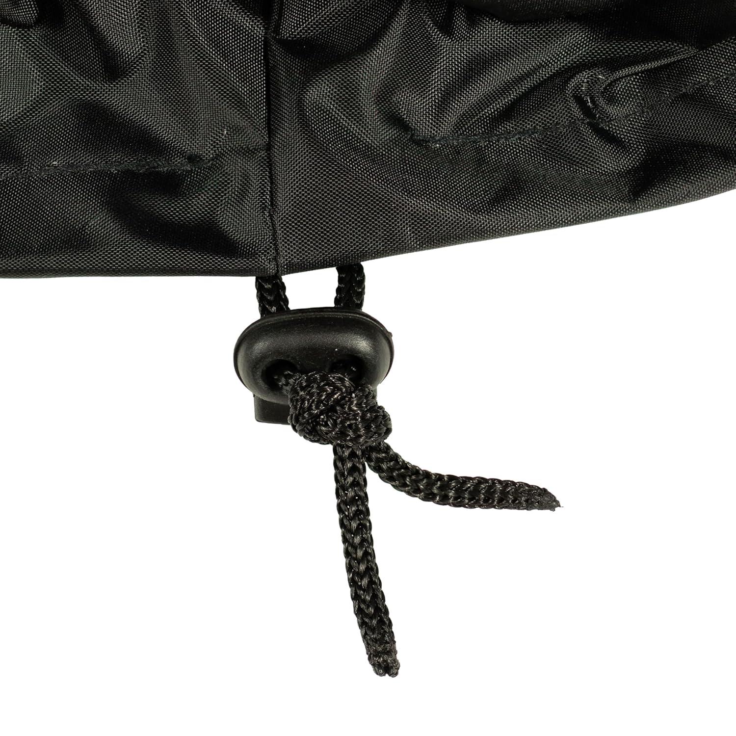 SunnyDaze Decor Oxford 22.5" Diameter x 16" H Black Solid Fire Pit Cover