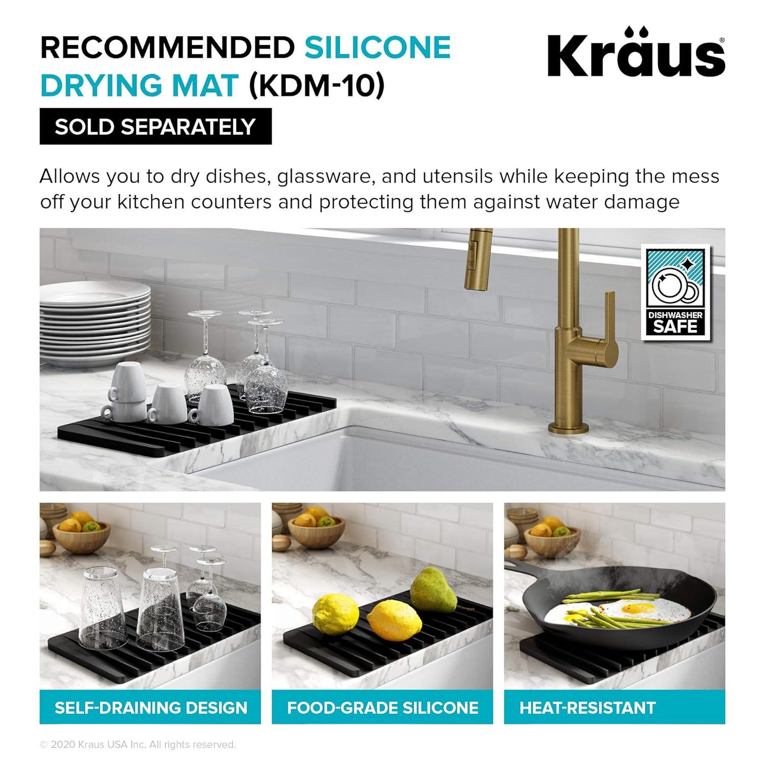 KRAUS Premier Undermount Single Bowl 18-Gauge Stainless Steel Kitchen Sink