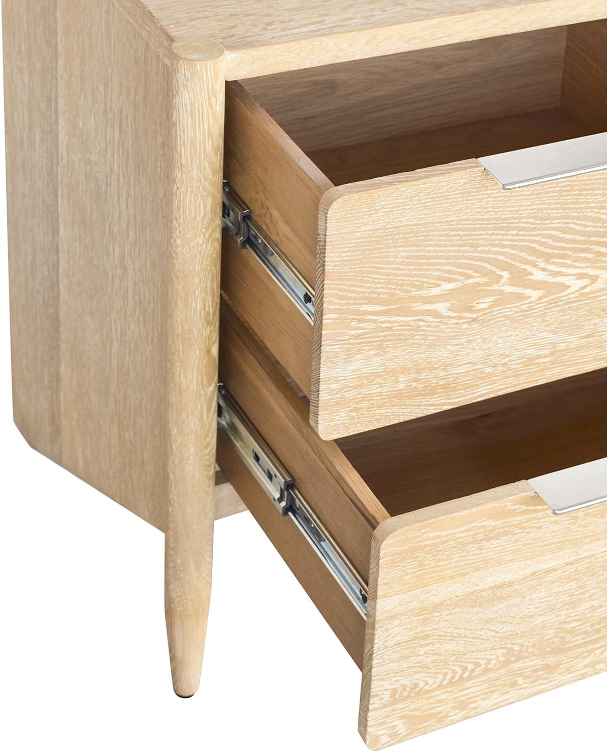 Meridian Furniture,Oakwood White Oak Nightstand