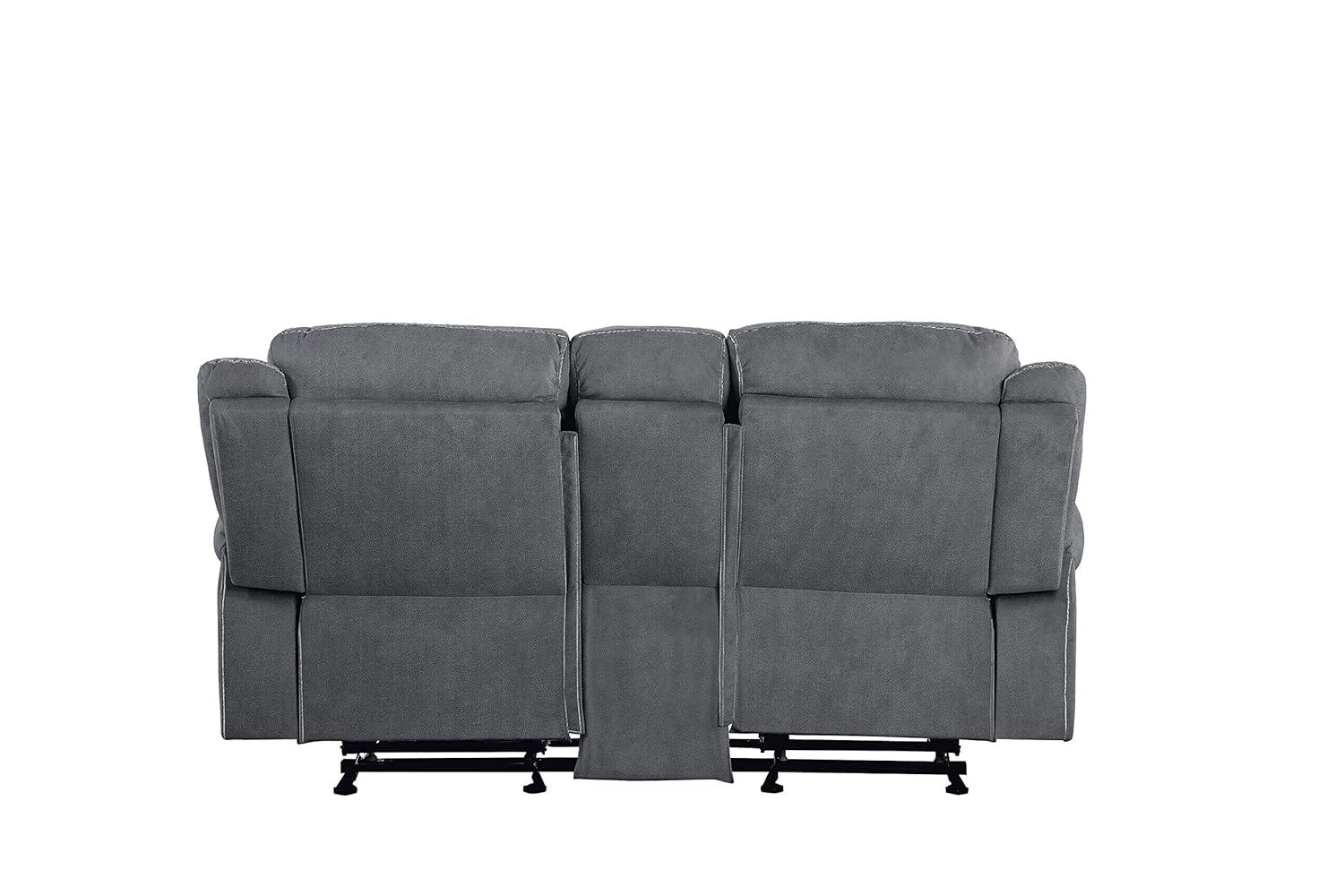 Acme Furniture 78" Zubaida Sofa Two Tone Gray Velvet