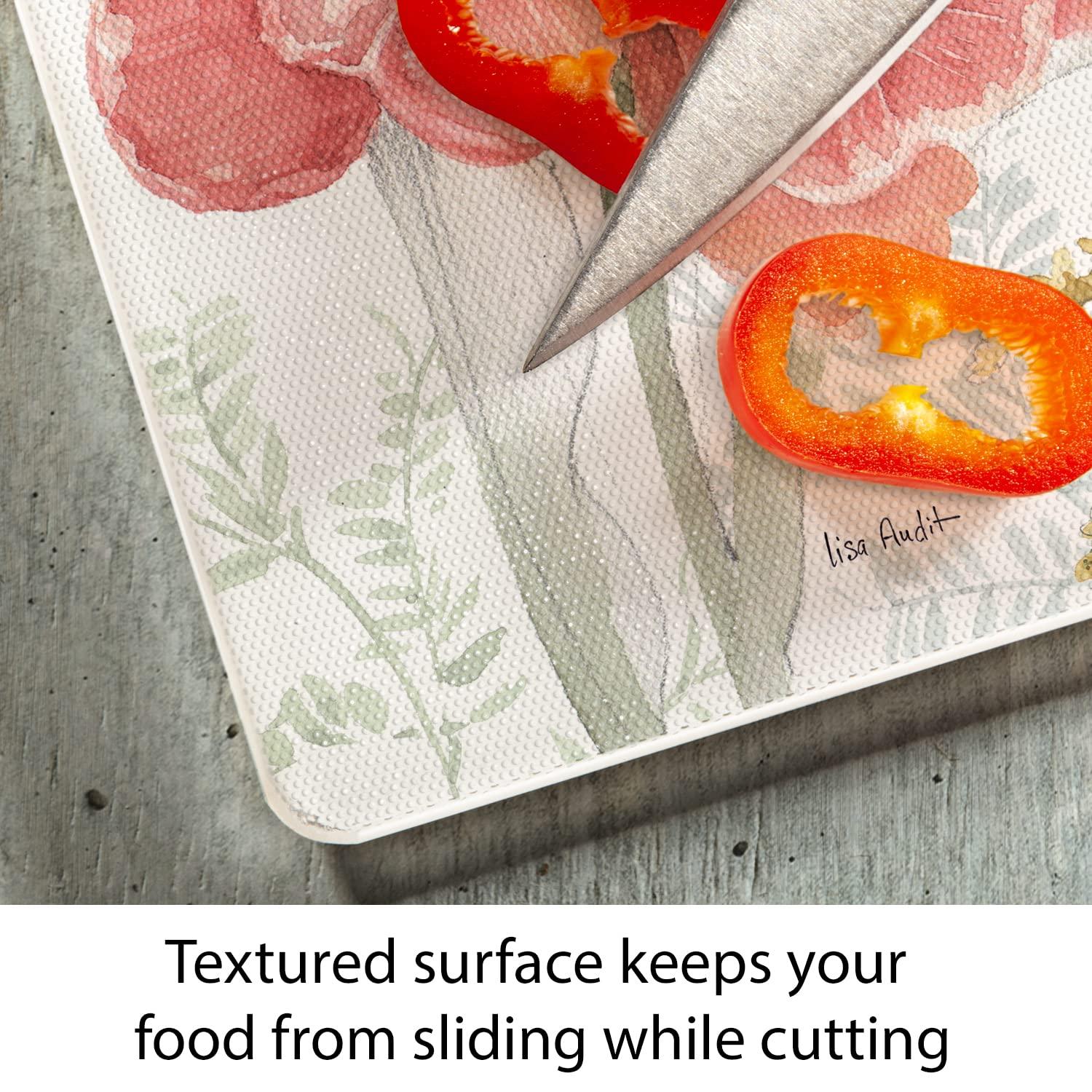 CounterArt Spring Meadow Tempered Glass Cutting Board