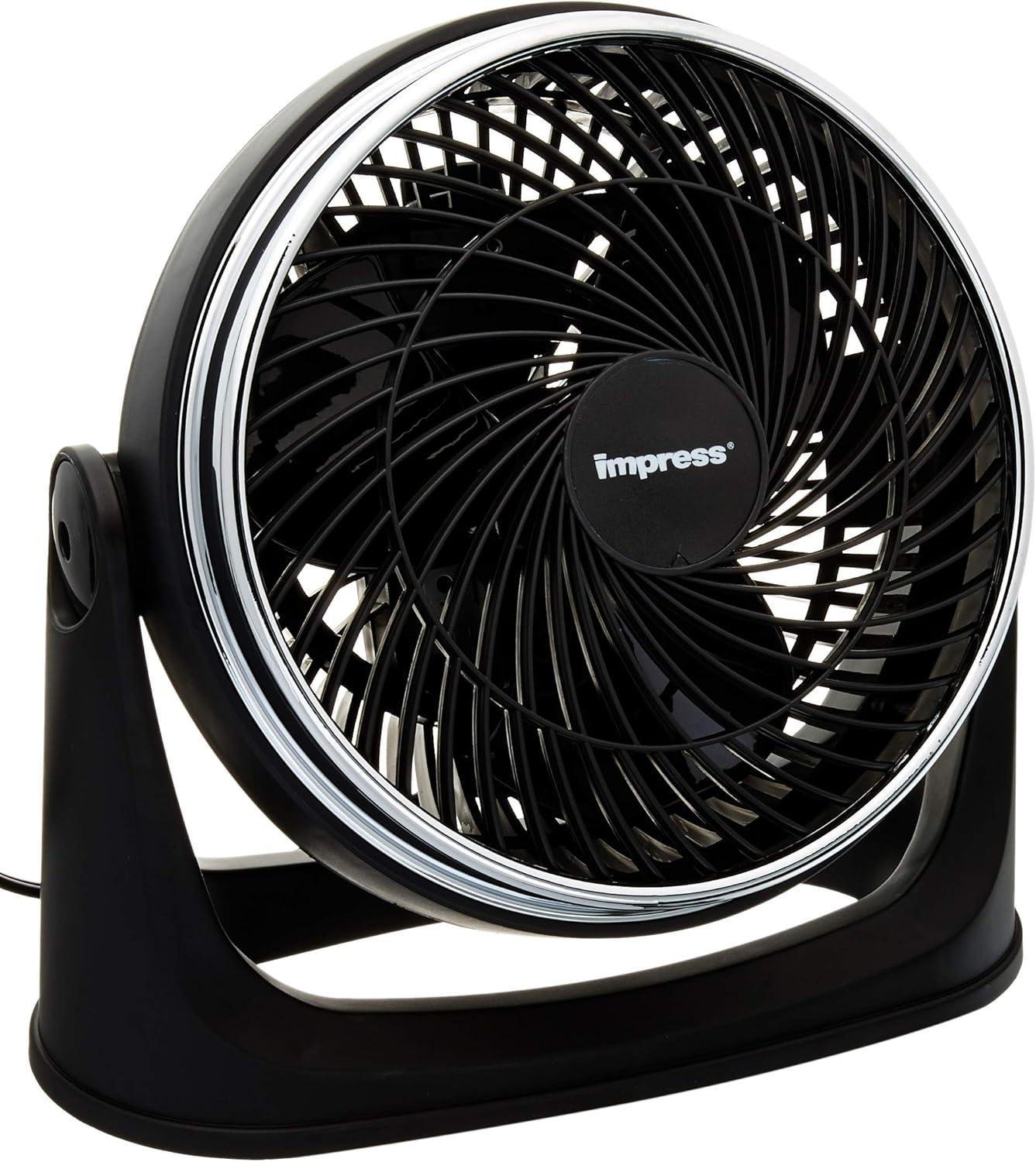 Impress 8-Inch Turbo Velocity Fan in Black