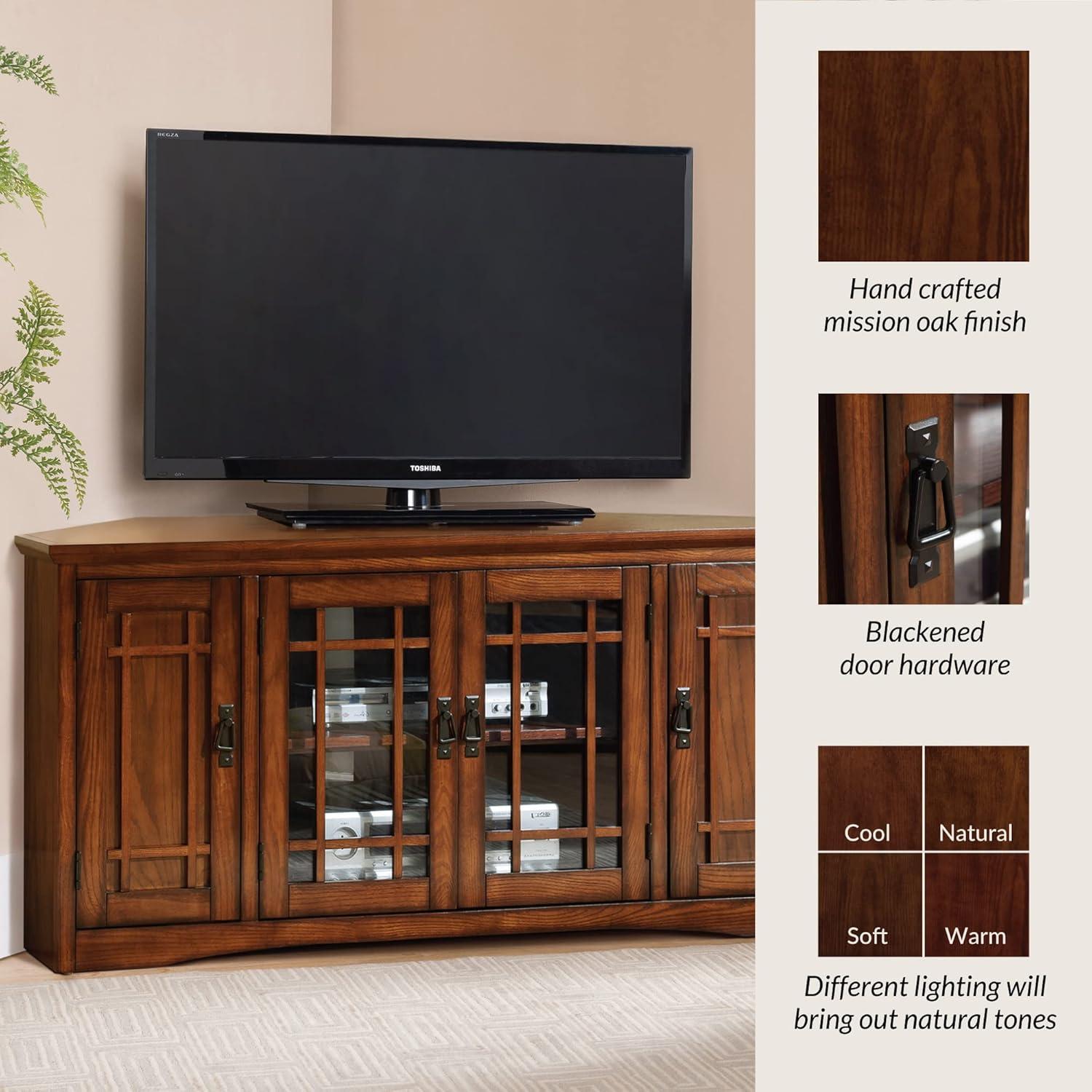 Mission Corner TV Stand in Mission Oak, 60-Inch