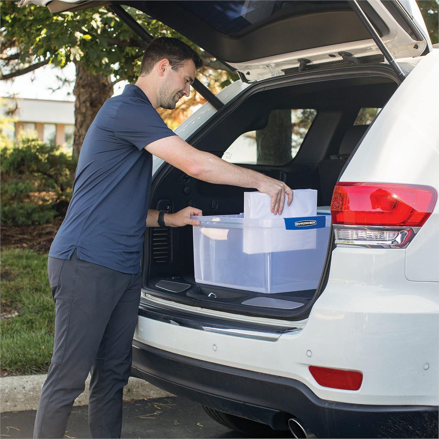 Fellowes 20 Liter Plastic Bankers Box Heavy-Duty File Box