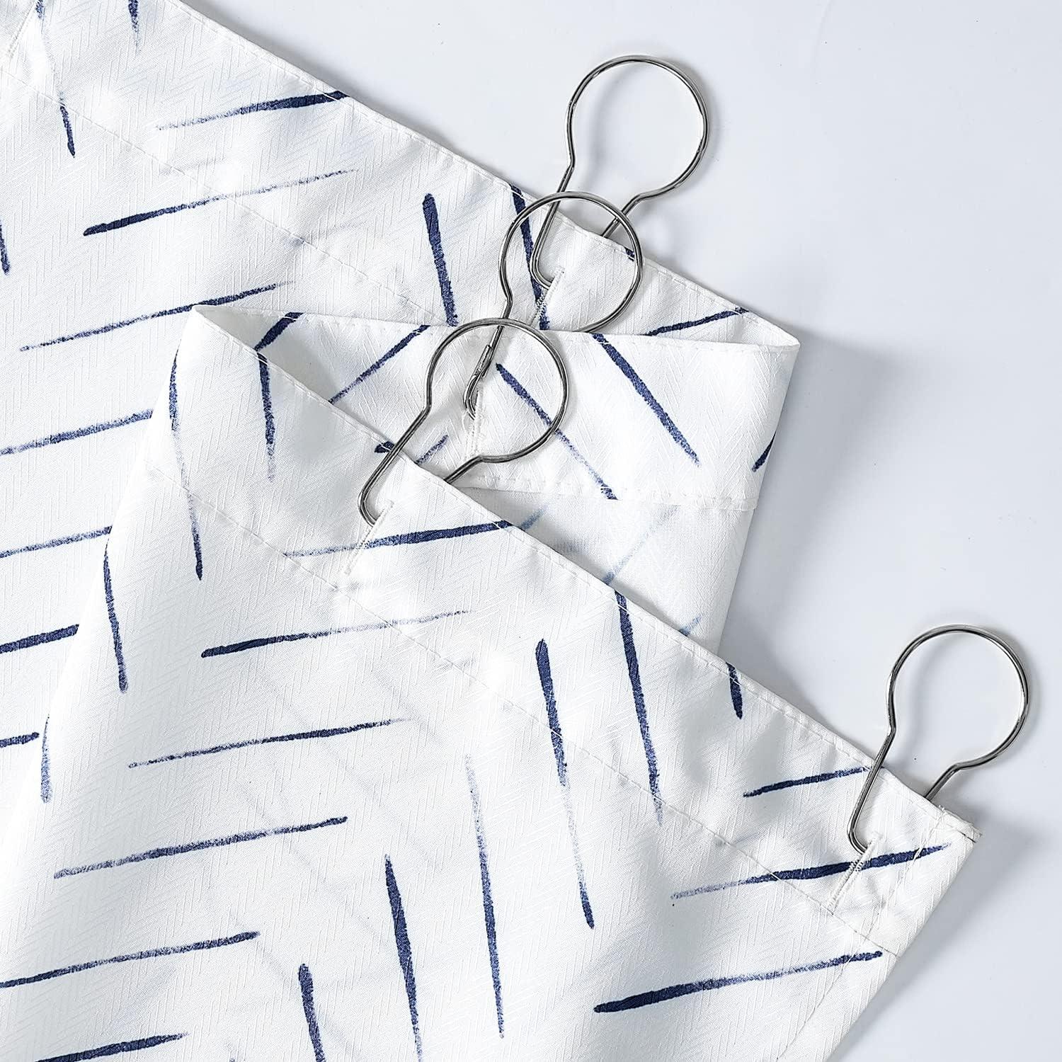 George Oliver Baun Chevron Shower Curtain with Hooks Included