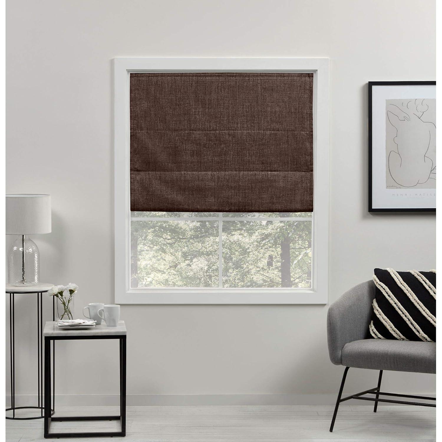 Amalgamated Textiles Exclusive Home Acadia 100% Blackout Roman Shade