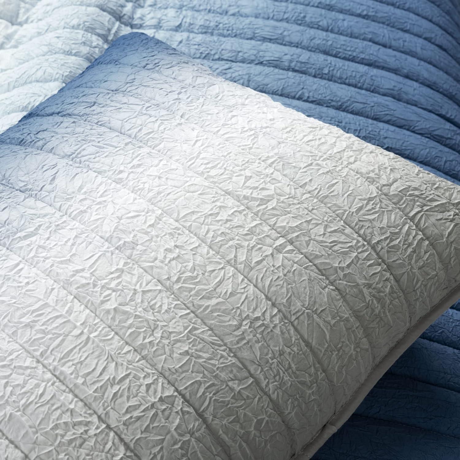 Lush Decor Crinkle Ombre Microfiber Quilt Set