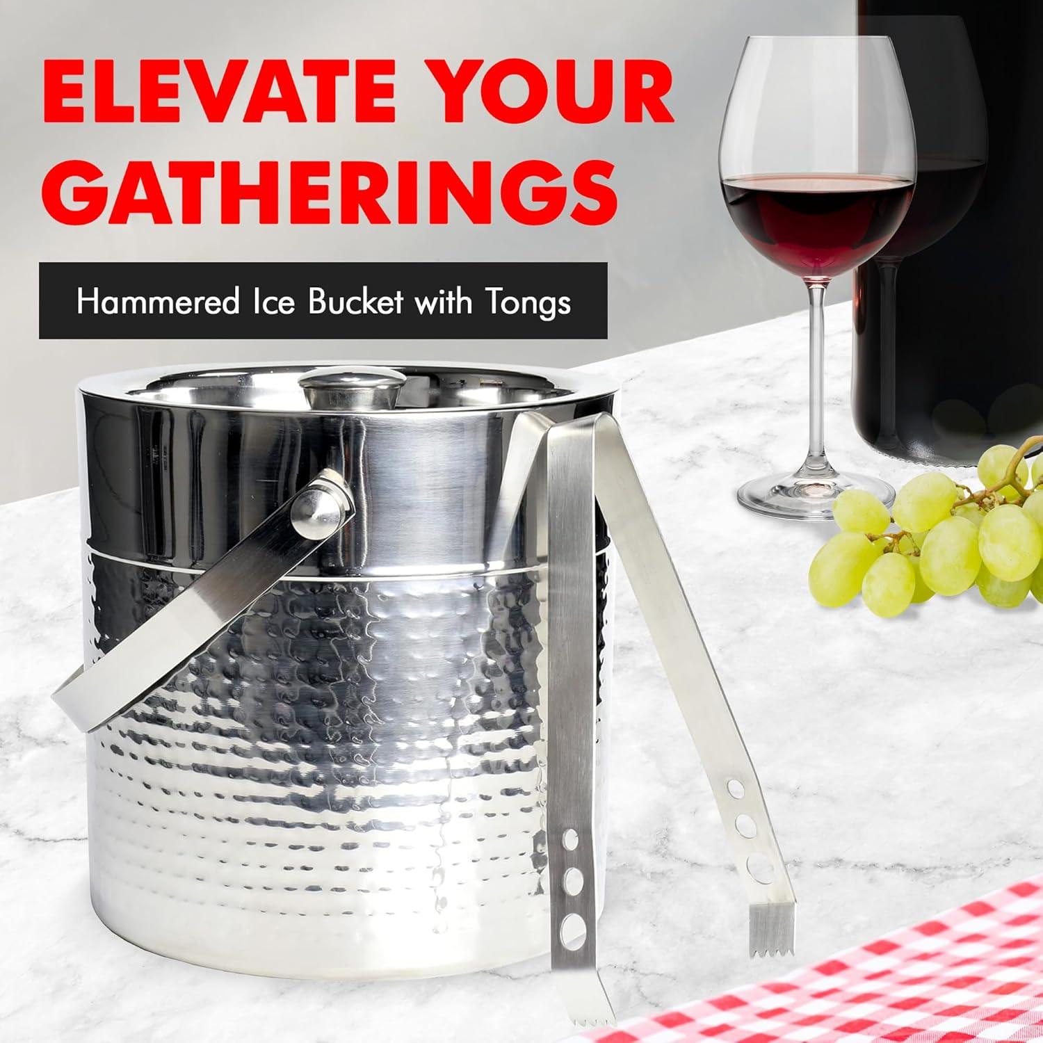 BirdRock Home Stainless Steel Ice Bucket