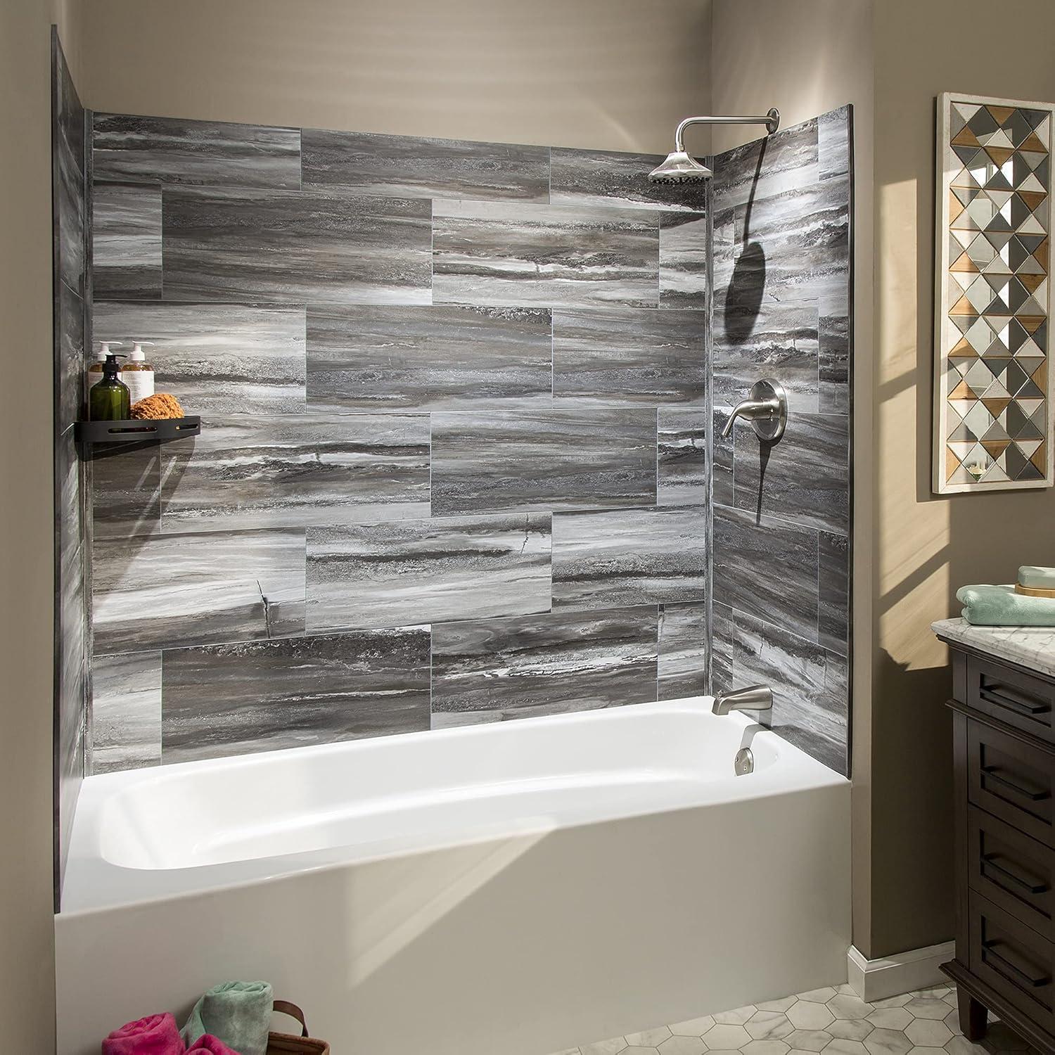 Palisade 23.2 in. x 11.1 in. Tile Shower and Tub Surround Kit