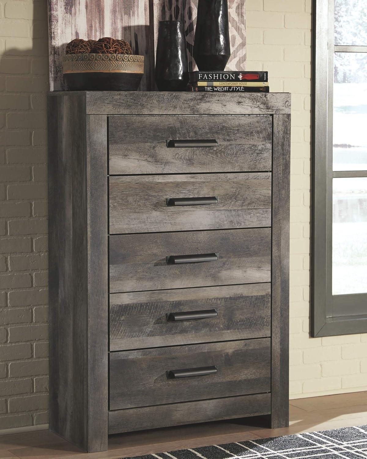 Ashley Furniture Wynnlow 5 Drawer Chest in Gray