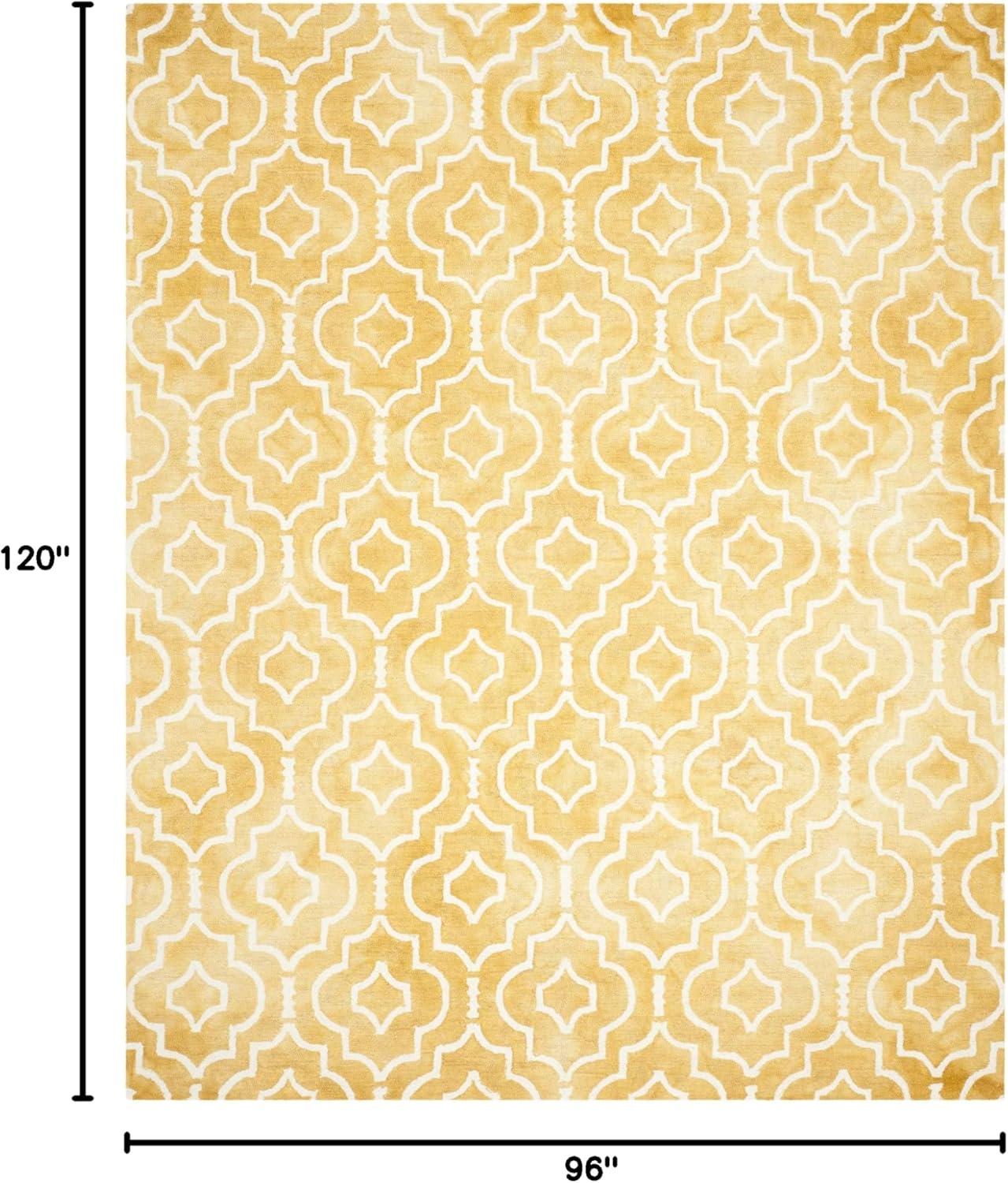 Dip Dye DDY538 Hand Tufted Indoor Area Rug - Gold/Ivory - 8'x10' - Safavieh