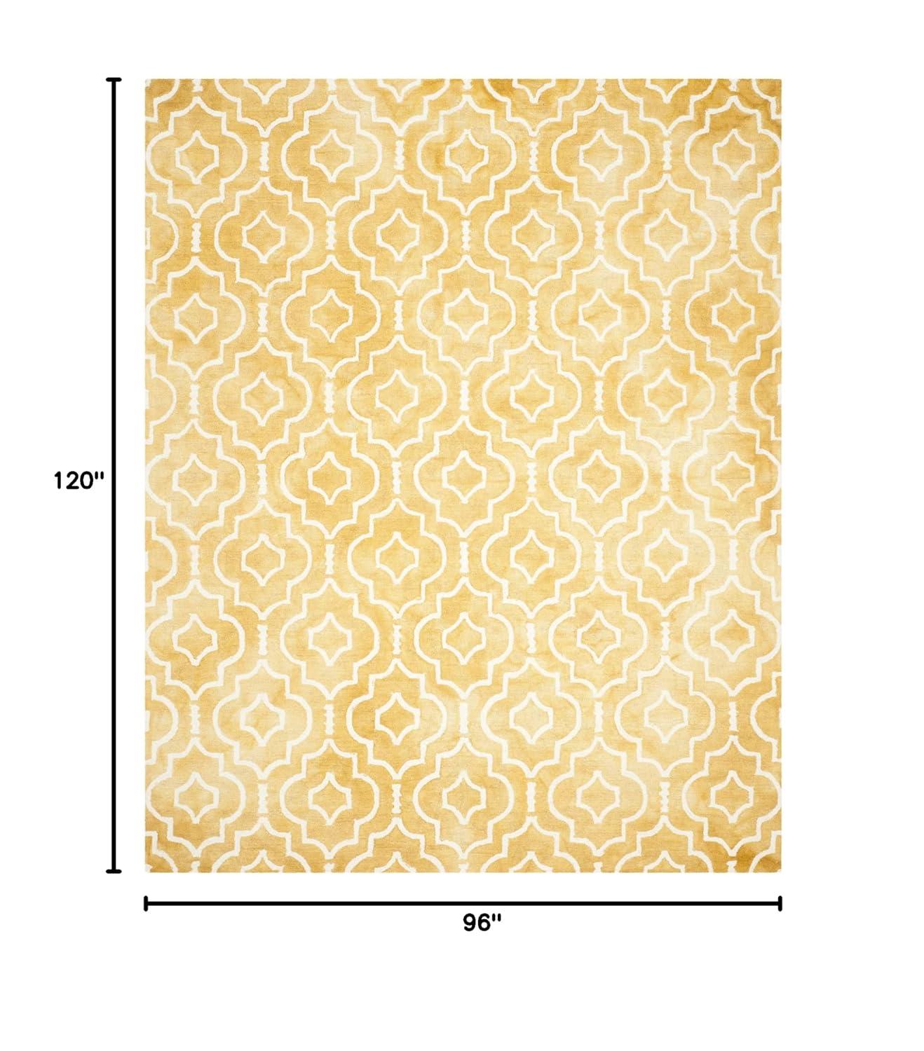 Dip Dye DDY538 Hand Tufted Indoor Area Rug - Gold/Ivory - 8'x10' - Safavieh
