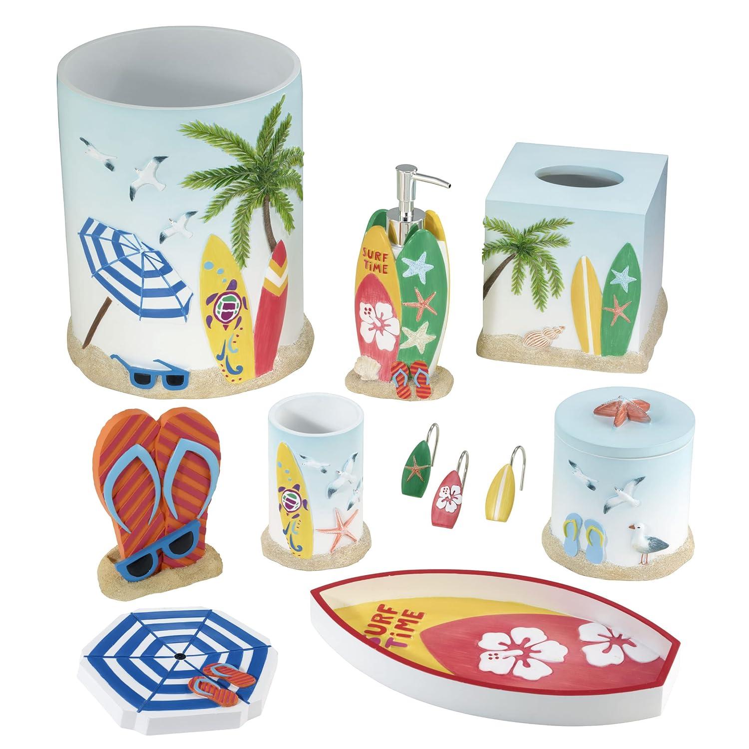 Avanti Linens - Soap Dish, Guest Bathroom Essentials, Beach Home Decor (Surf Time Collection)