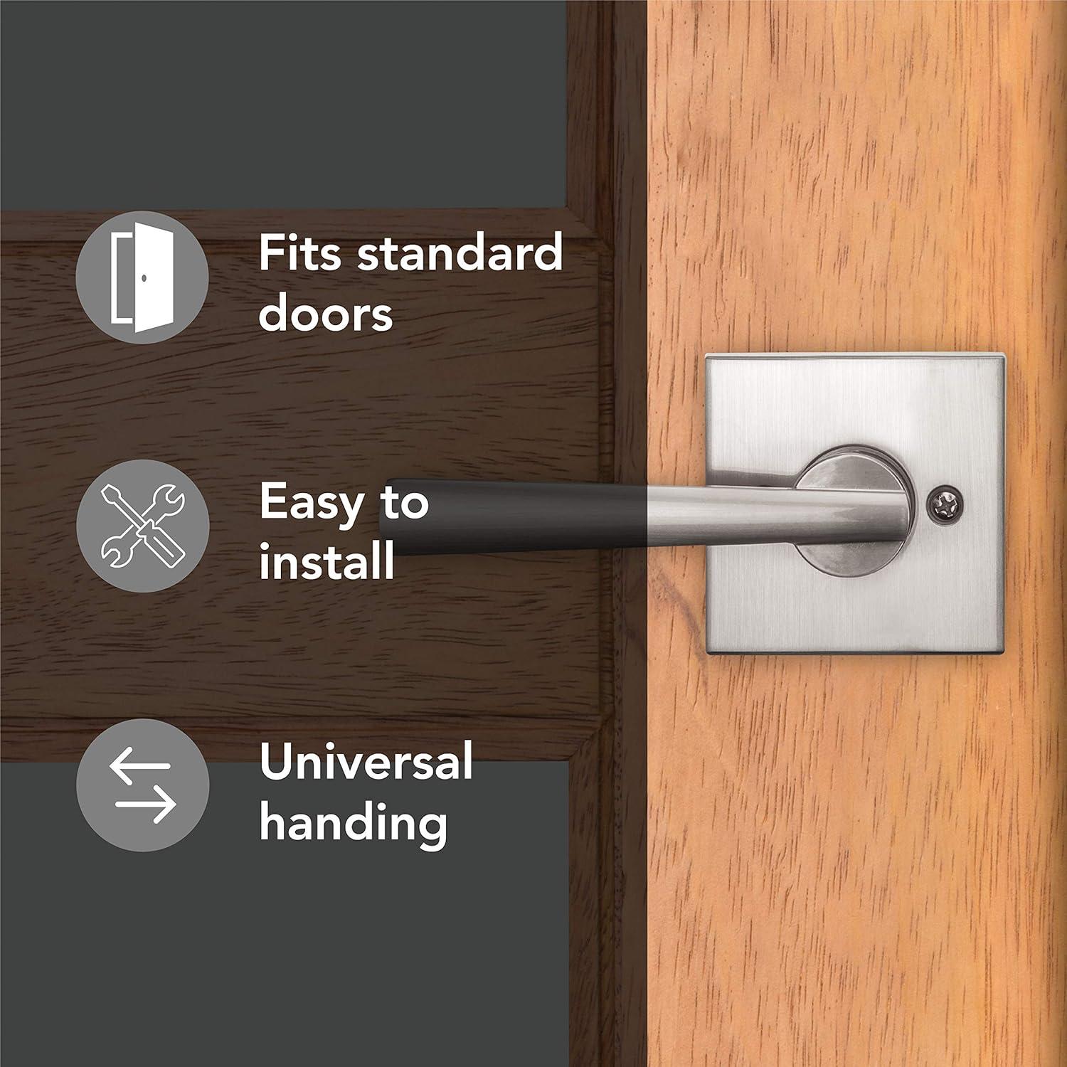 Spyglass Single Dummy Door Lever with Square Rose