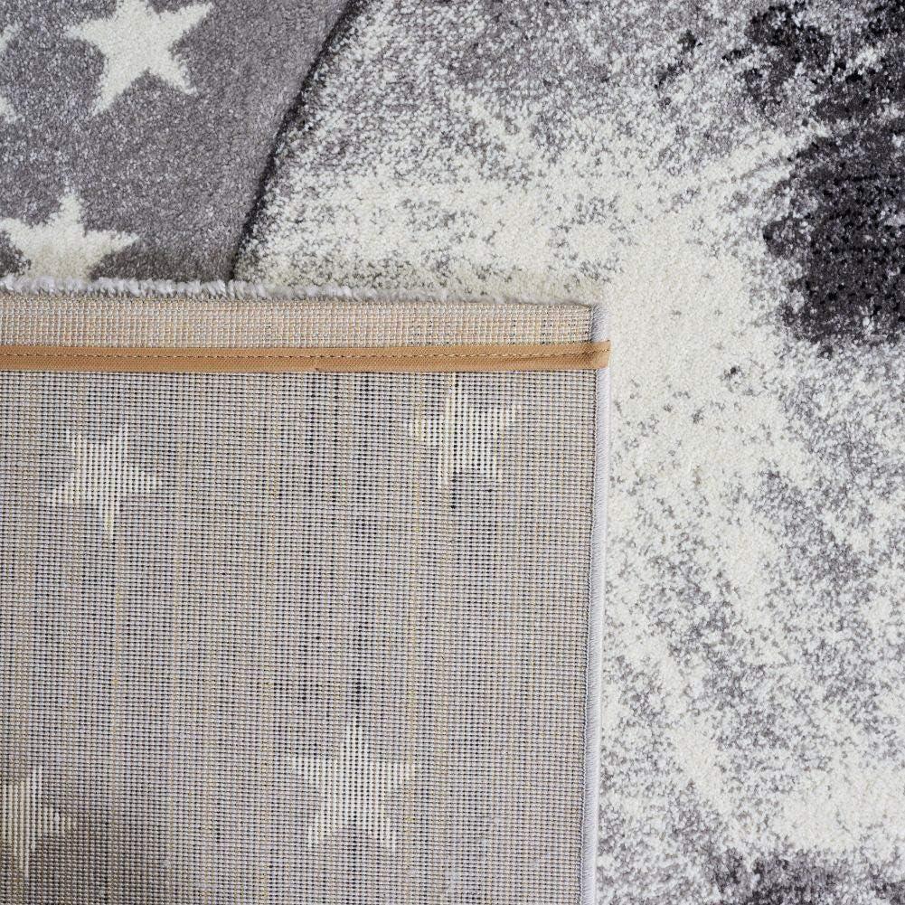 Carousel Kids CRK135 Power Loomed Area Rug - Light Grey/White - 3'3"x5'3" - Safavieh.