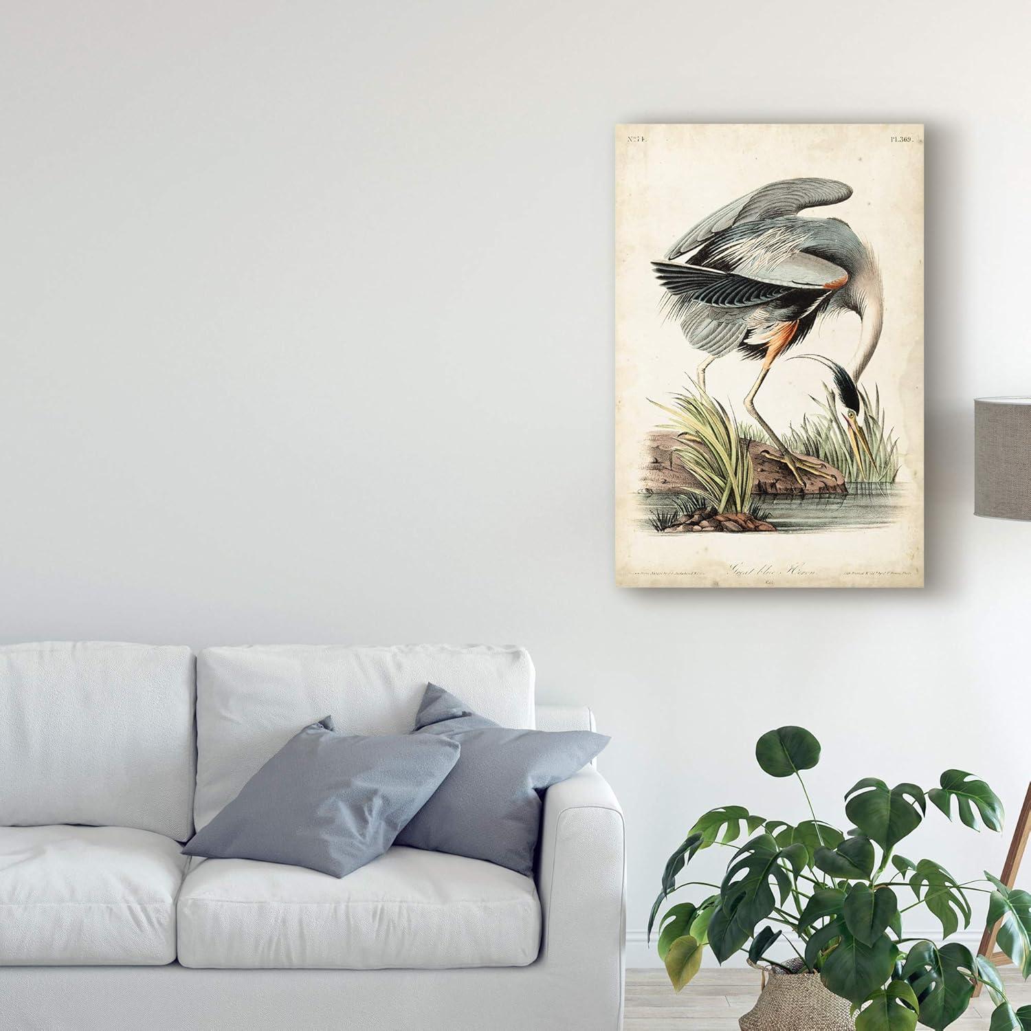 Art.com Great Blue Heron Art Print by John James Audubon, 16" x 24"