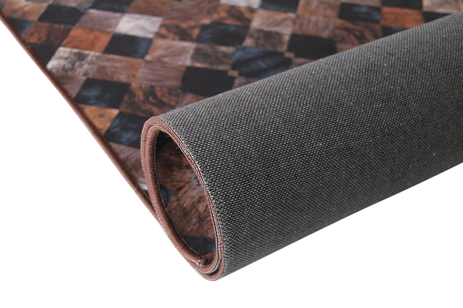 Walk On Me Heirloom Frescoes Black Area Rug