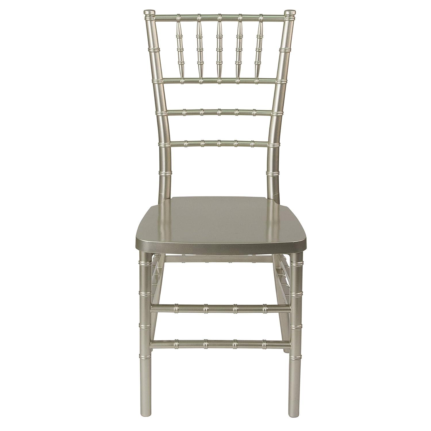 Flash Furniture HERCULES PREMIUM Series Champagne Resin Stacking Chiavari Chair