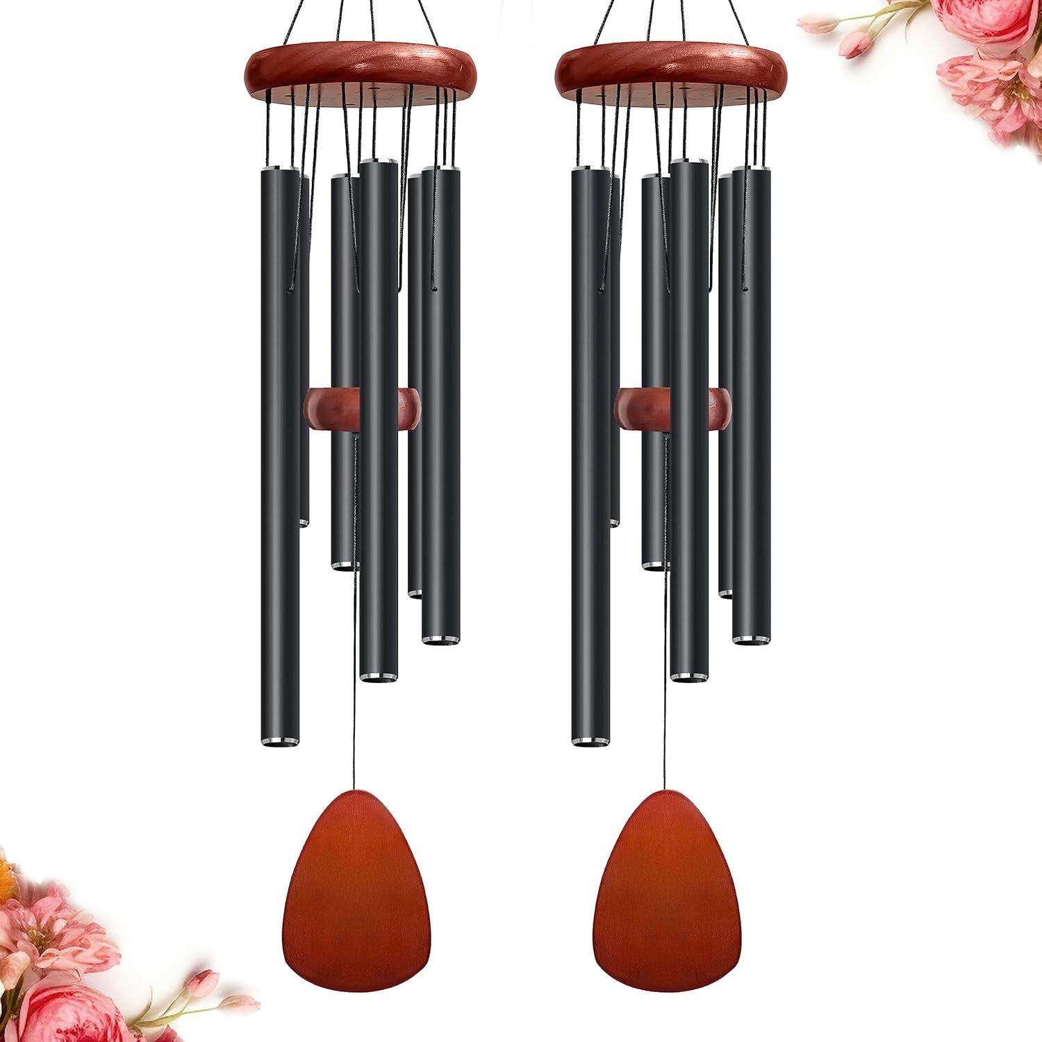 Large Aluminium Wind Chimes 37 Inches to Create a Zen Atmosphere Suitable for Outdoor, Garden, Patio Decoration. Classic Wind Chimes with Wind