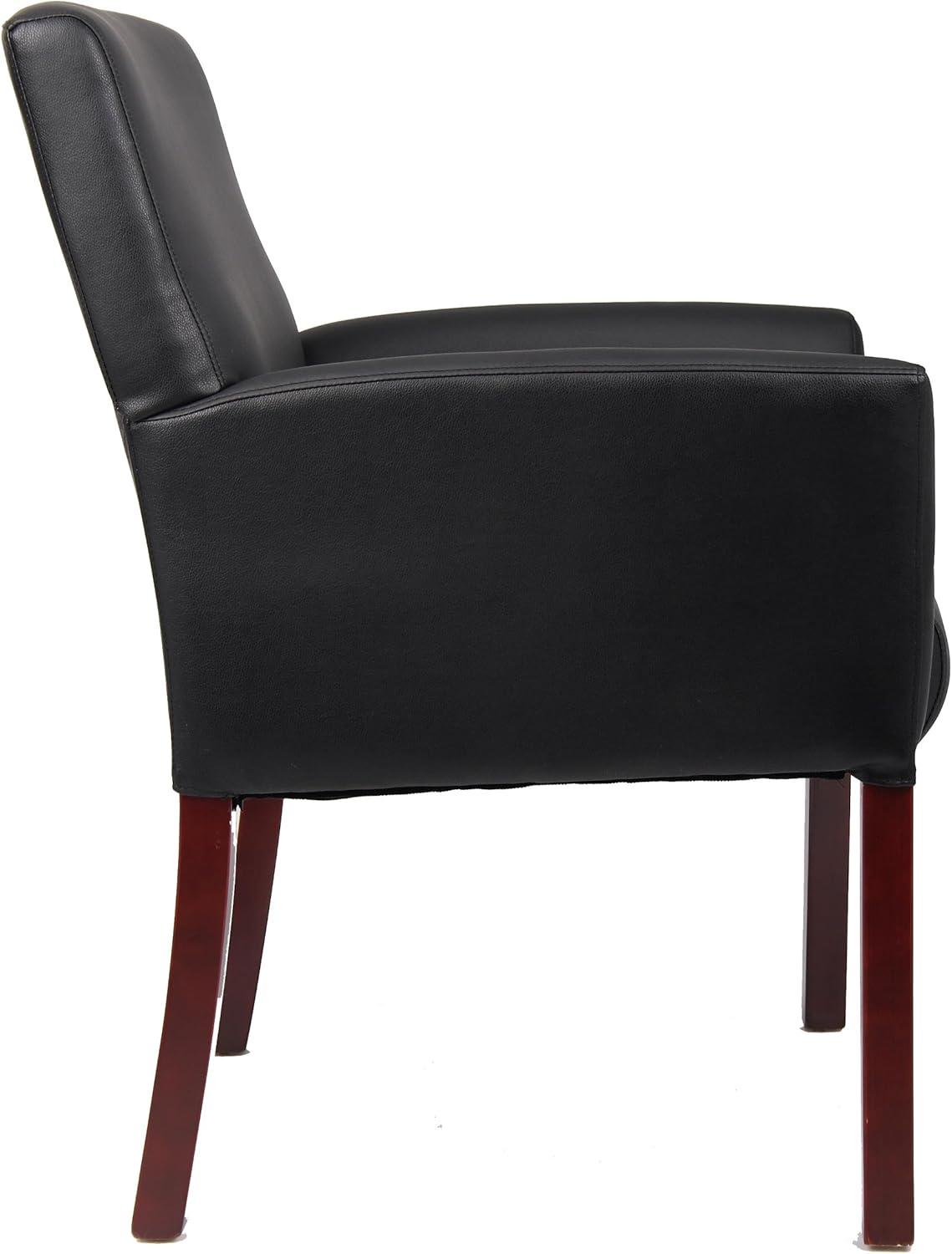 Boss Office Products Black Reception Waiting Room Chair