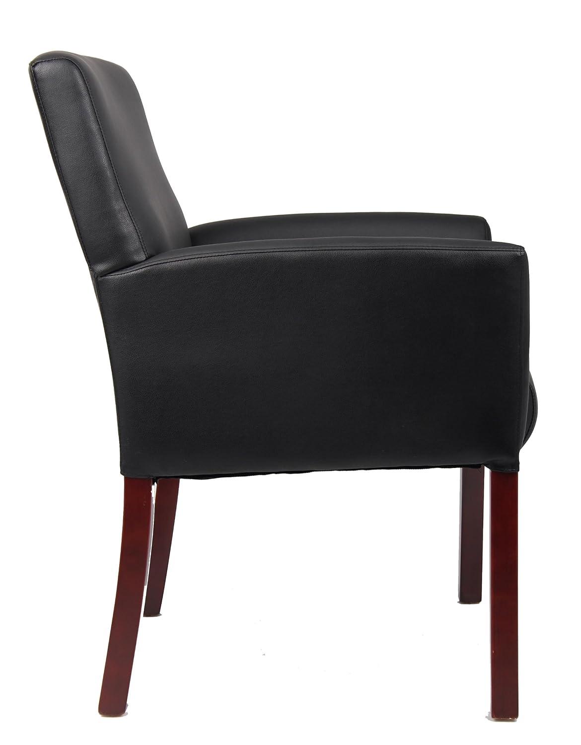 Boss Office Products Black Reception Waiting Room Chair