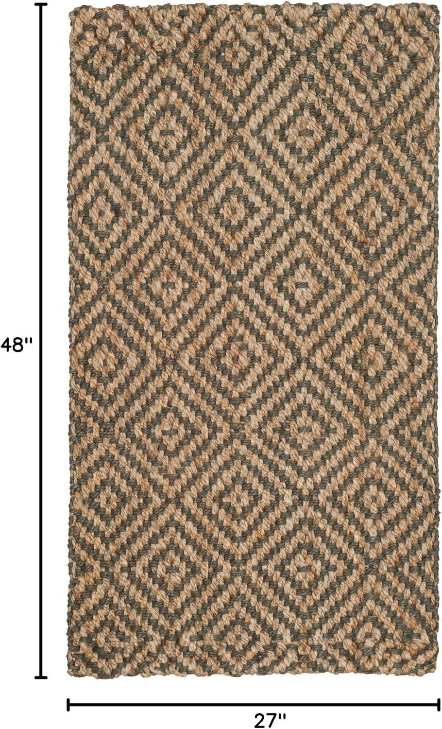 Natural Fiber NF181 Hand Woven Indoor Accent Rug - Natural/Grey - 2'3"x4' - Safavieh.