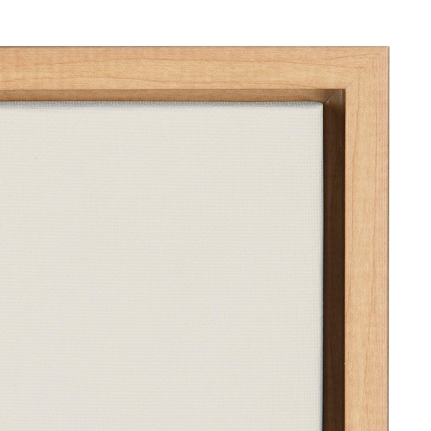 18" x 24" Sylvie Flying Pigs Framed Canvas Wall Art by Rachel Lee Natural - Kate and Laurel