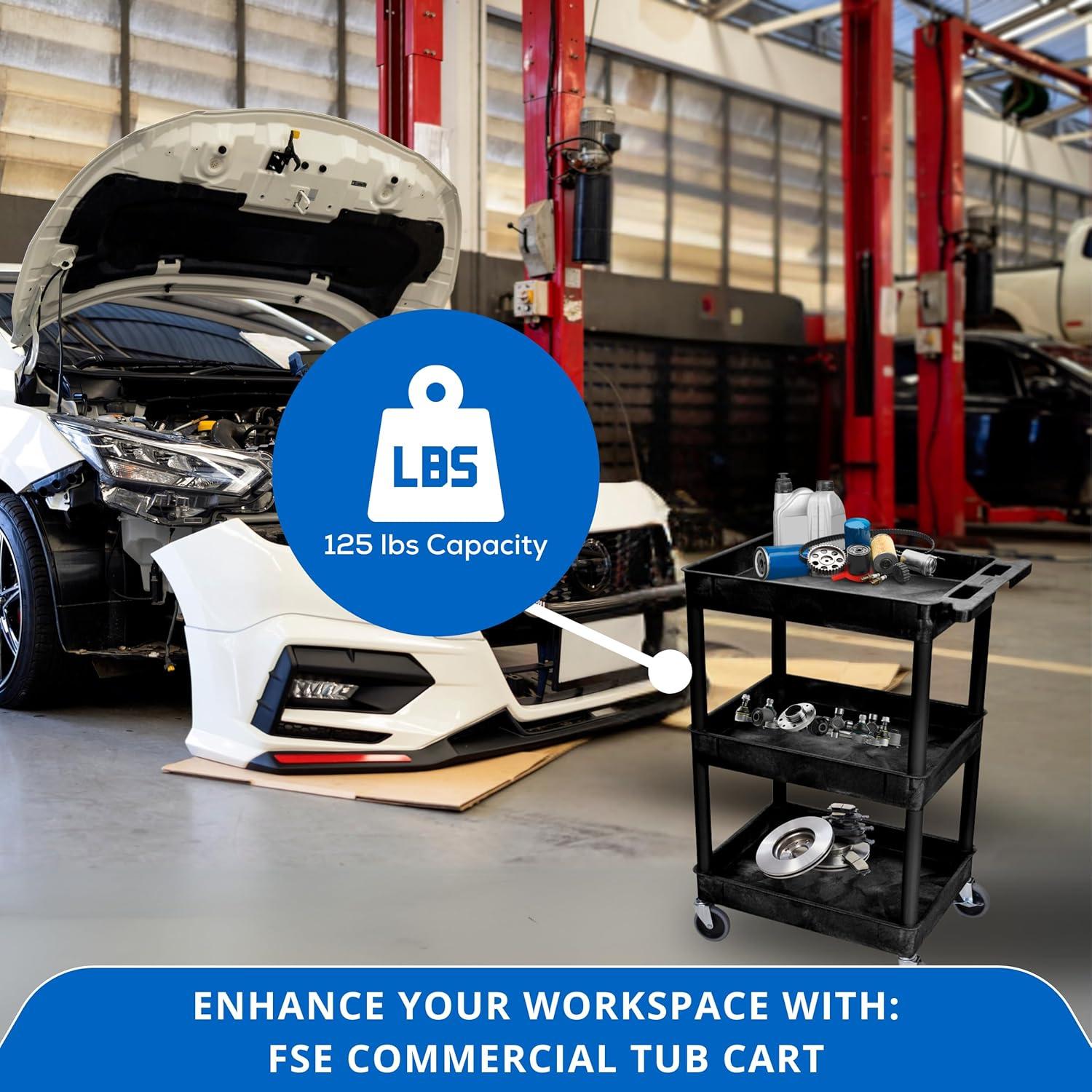 STC111-B Tub Cart - Three Shelves