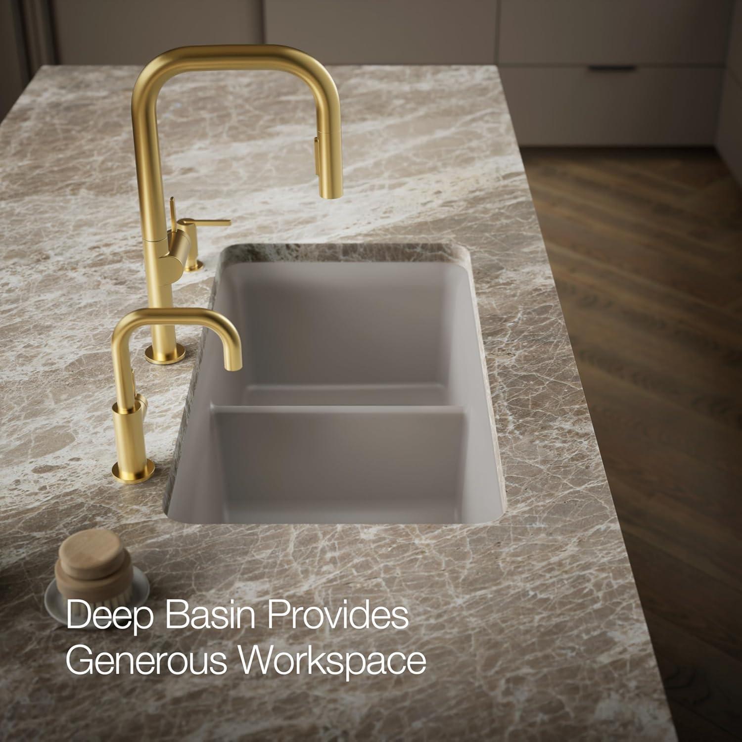 Cairn® 34" L x 18" W Under-Mount Double-Equal Kitchen Sink