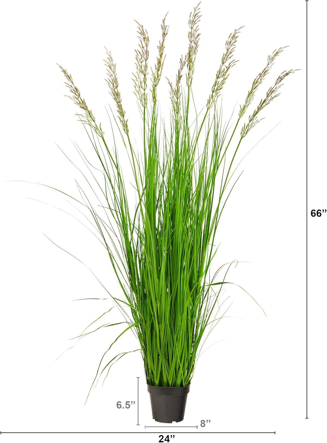 Nearly Natural 5.5-ft Plum Grass Artificial Plant