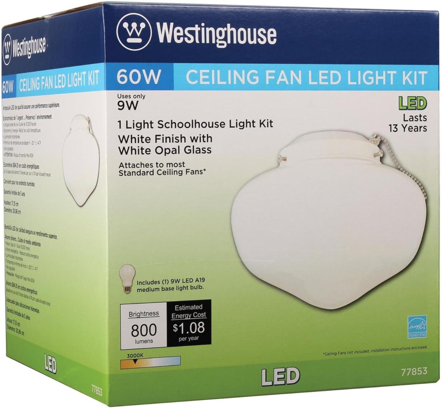 8.25'' 1 - Light Schoohouse Ceiling Fan Light Kit