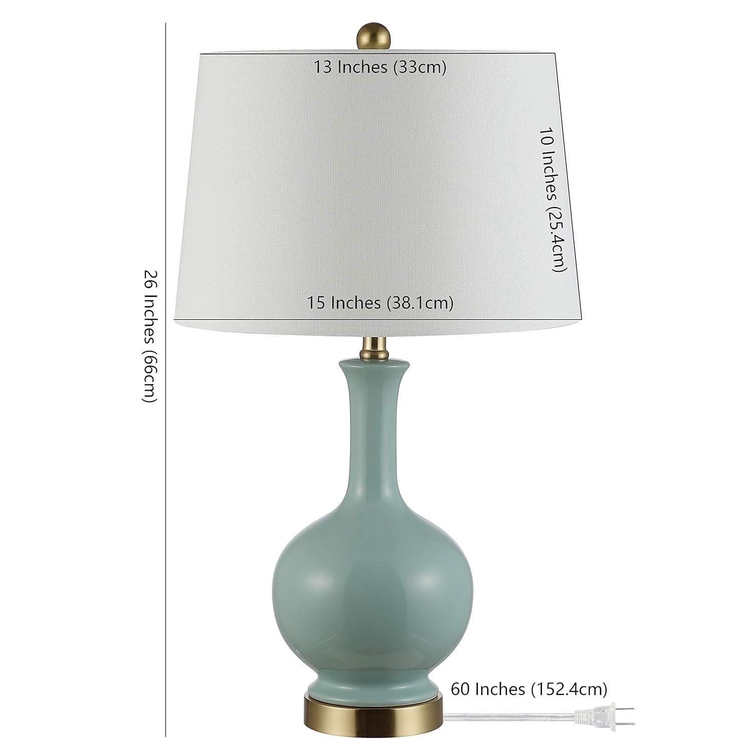 Bowie Table Lamp - 26 Inch Height - TBL4346 - Robins Egg Blue - Safavieh