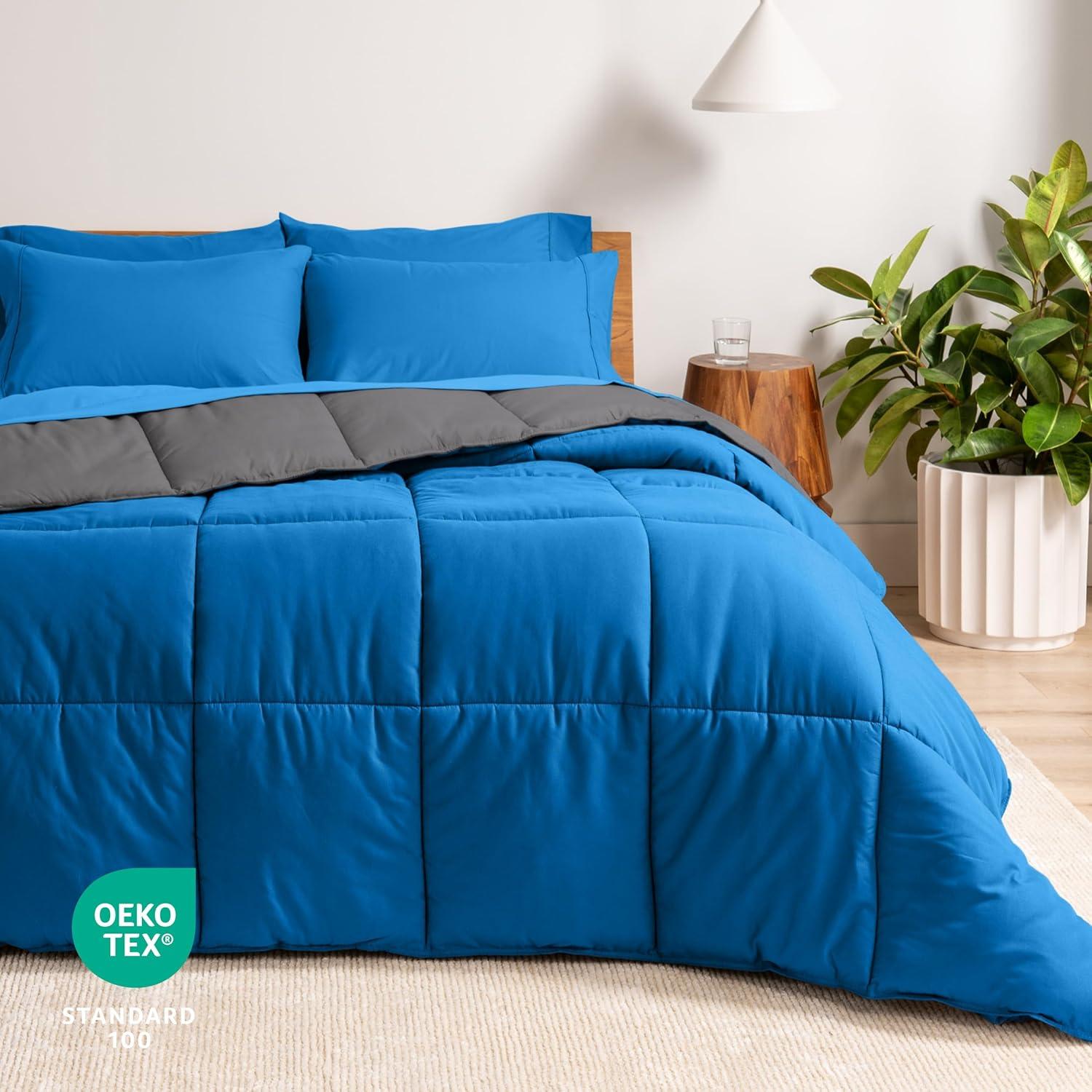 Bare Home 1800 Premium Microfiber Reversible Bed-In-A-Bag