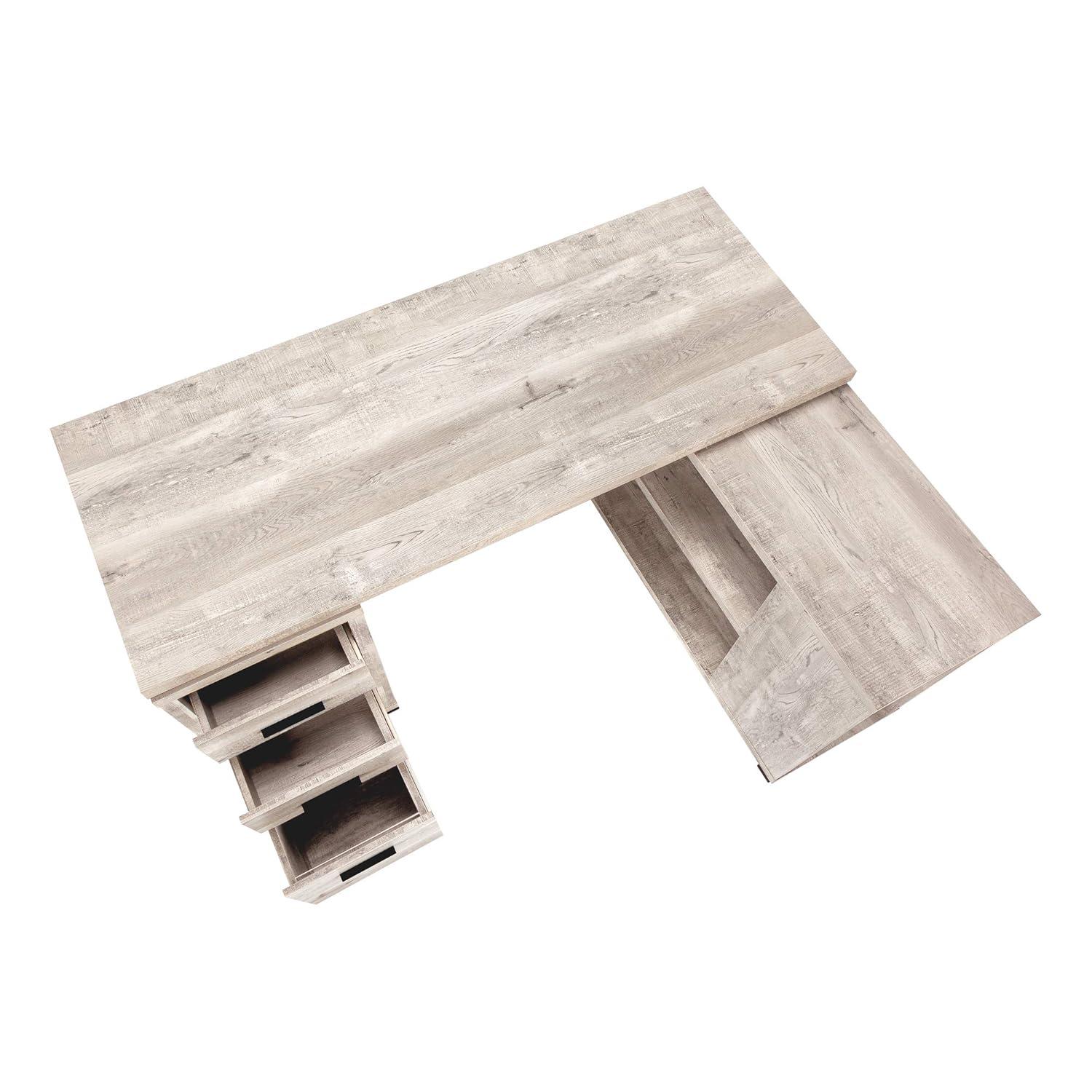 Ivy Bronx Leomia Computer Desk, Home Office, Corner, Storage Drawers, L Shape, Work, Laptop, Laminate, Black