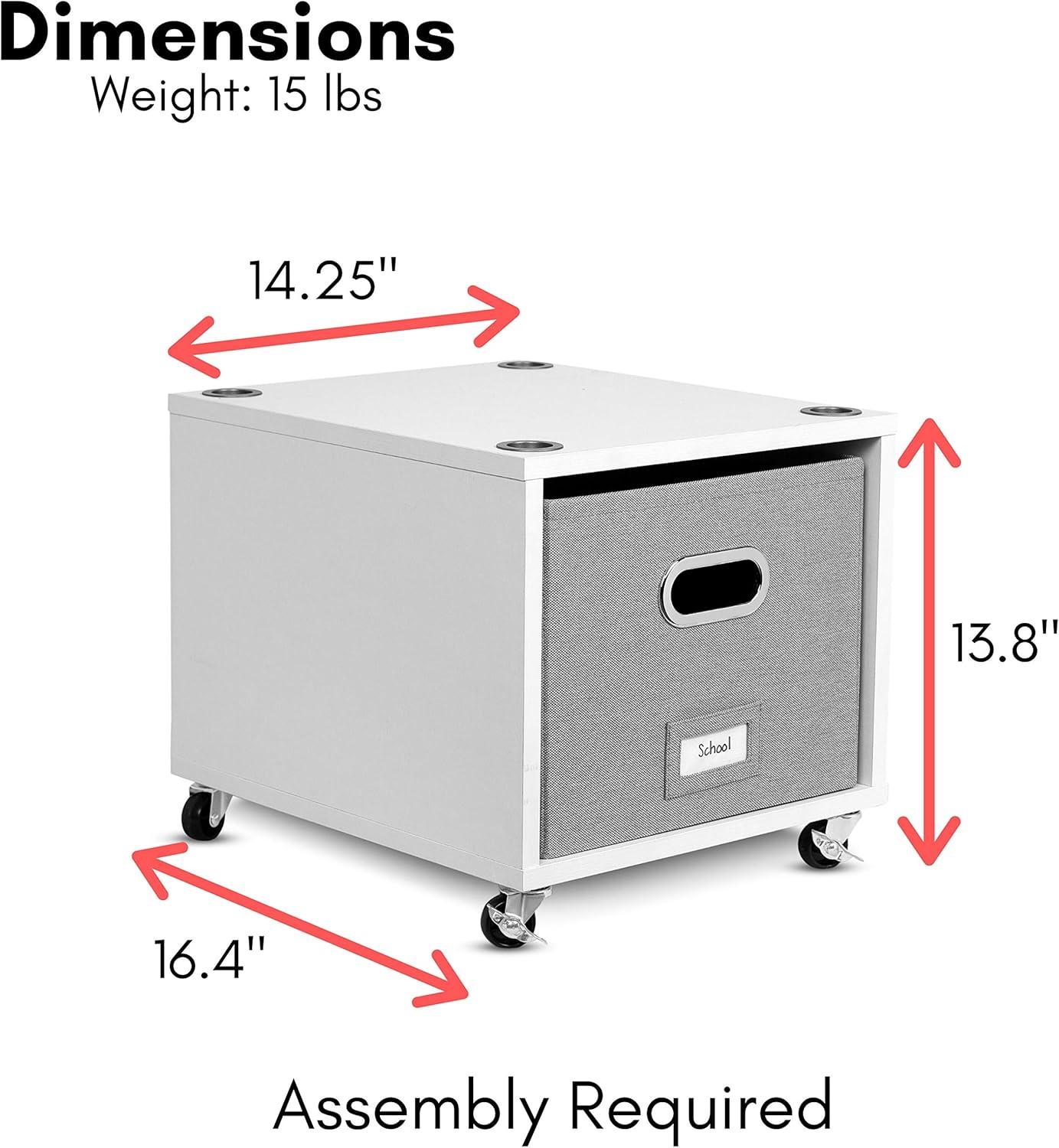 BirdRock Home 14.25'' Wide Mobile File Cabinet