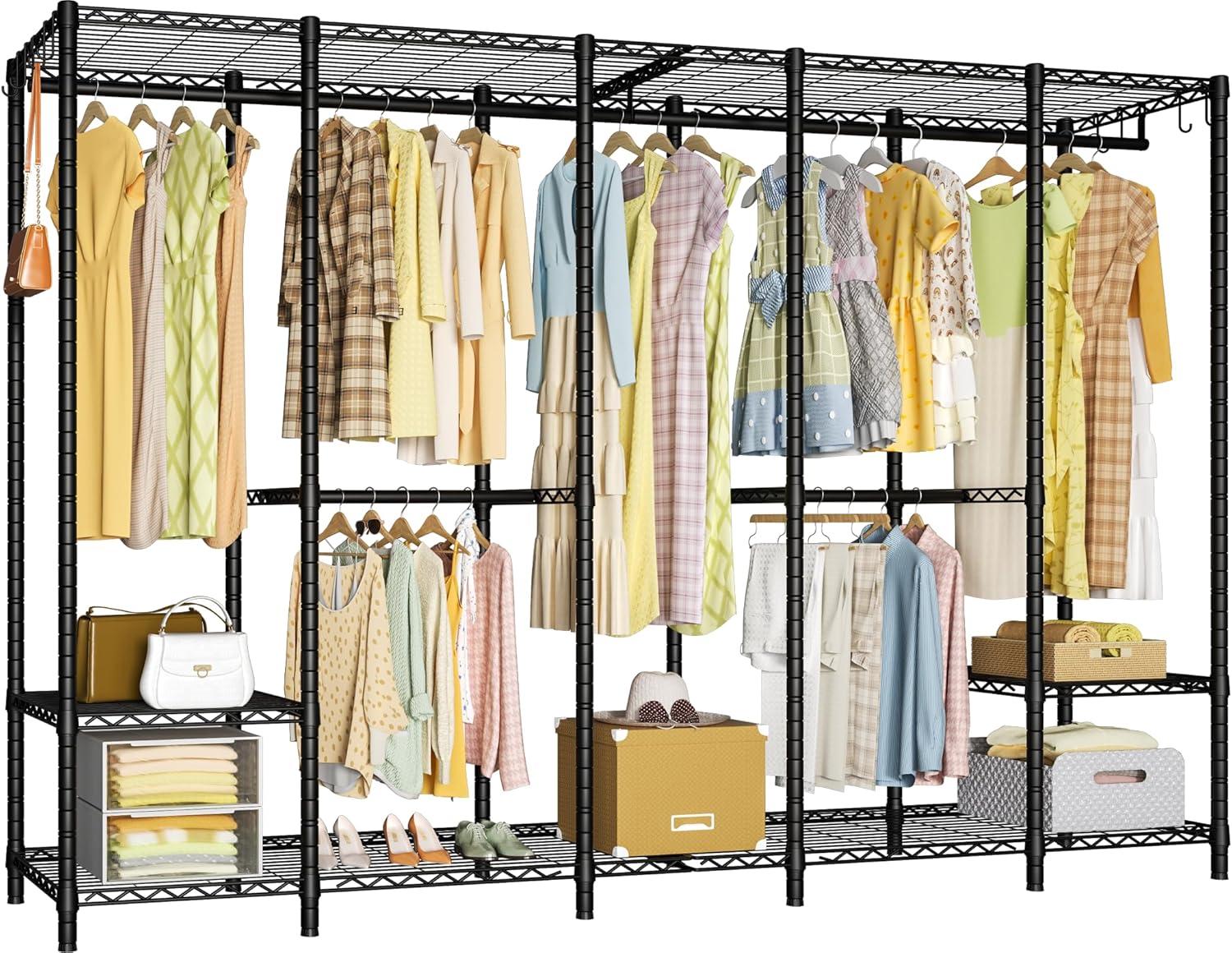 VIPEK V50i Extra Large Portable Closet Rack Wardrobe Closet Heavy Duty Clothes Rack, Max Load 1300lbs