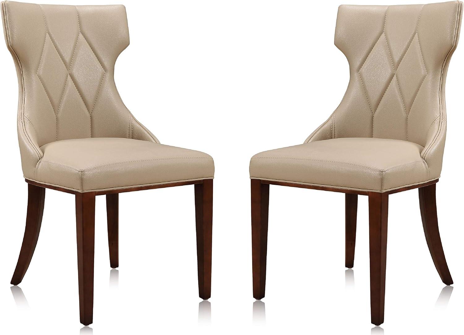Rosdorf Park Reine Upholstered Wing Back Side chair (Set of 2)