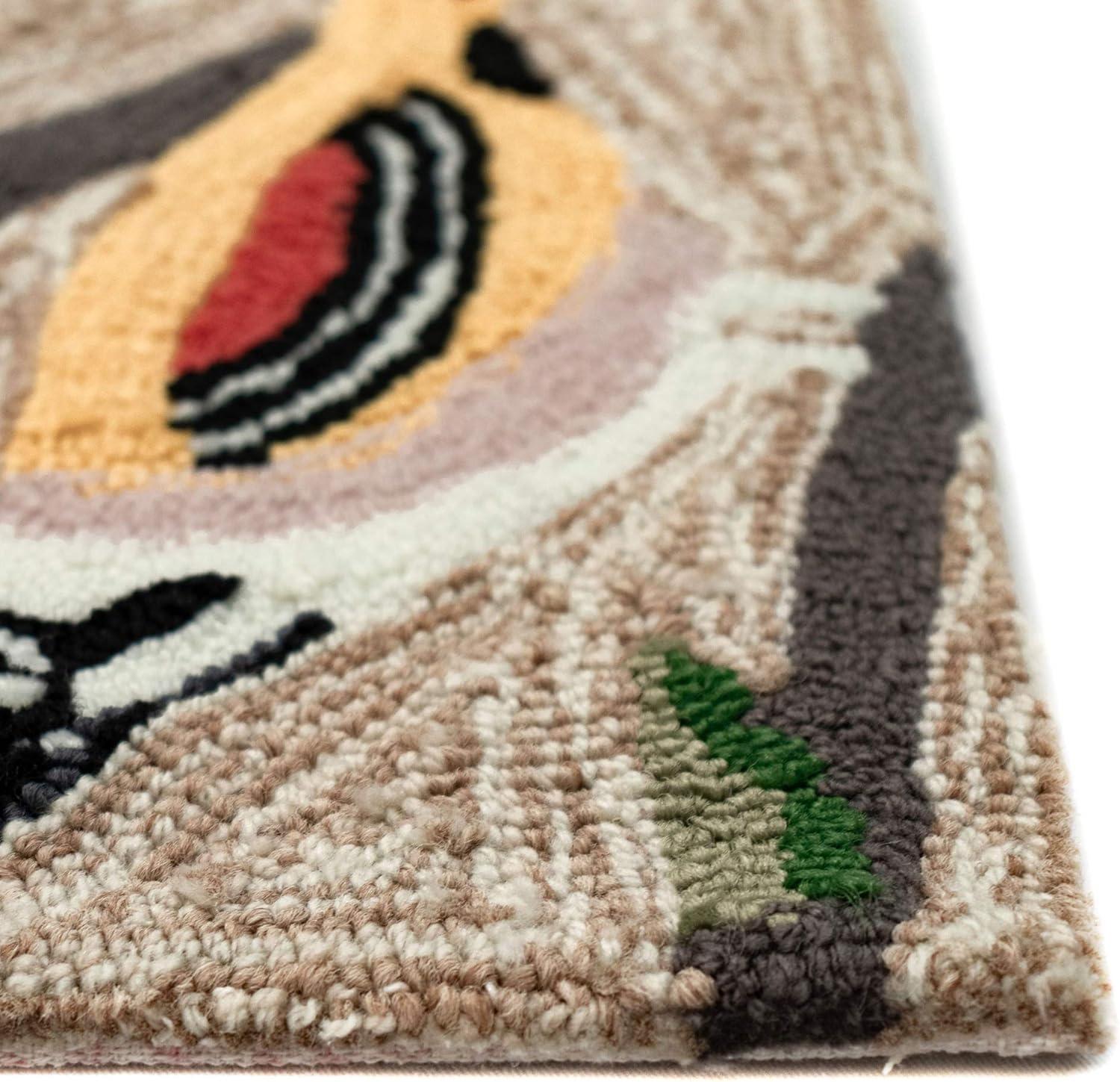Liora Manne Frontporch Birds Indoor/Outdoor Rug Neutral 2'6" x 4'