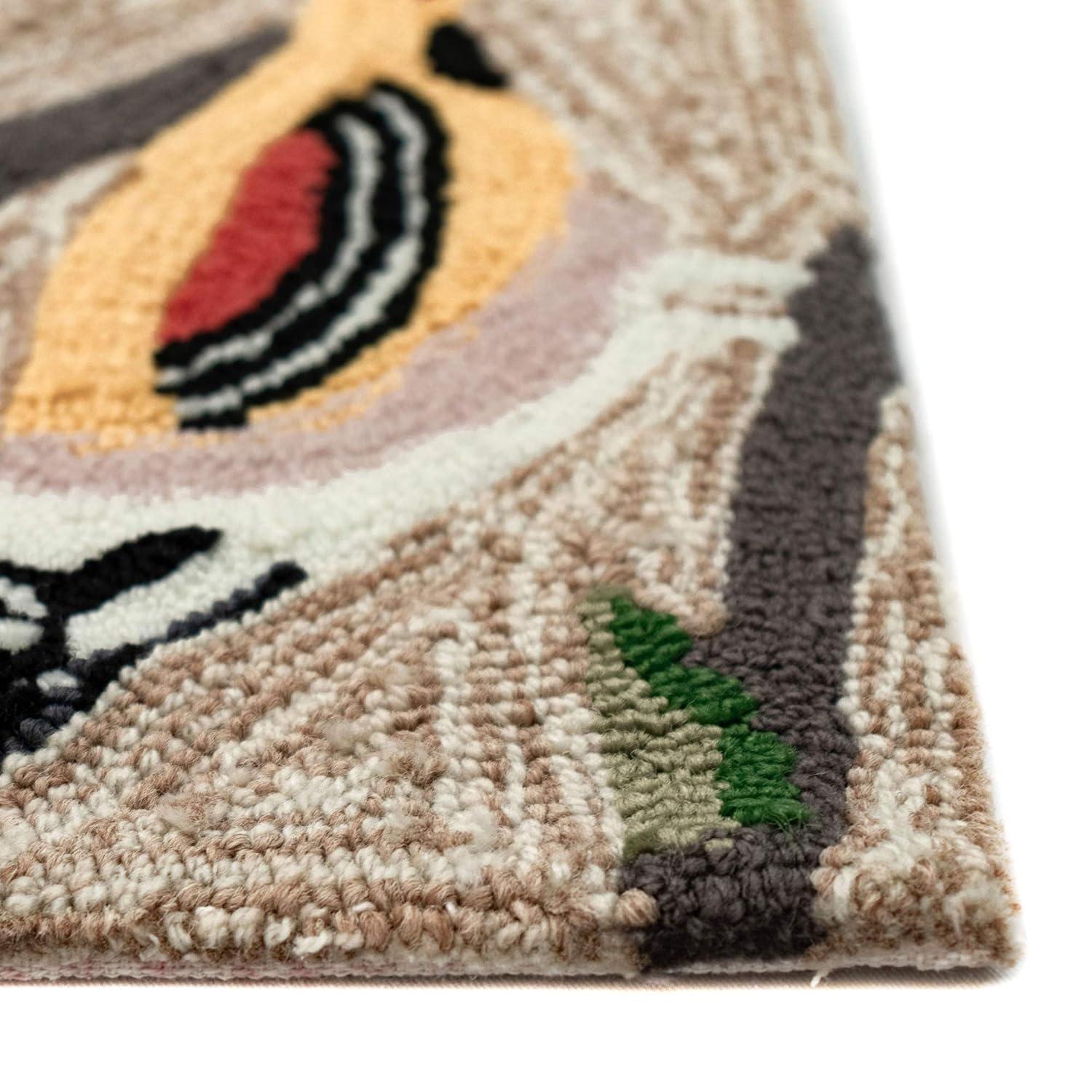 Liora Manne Frontporch Birds Indoor/Outdoor Rug Neutral 2'6" x 4'
